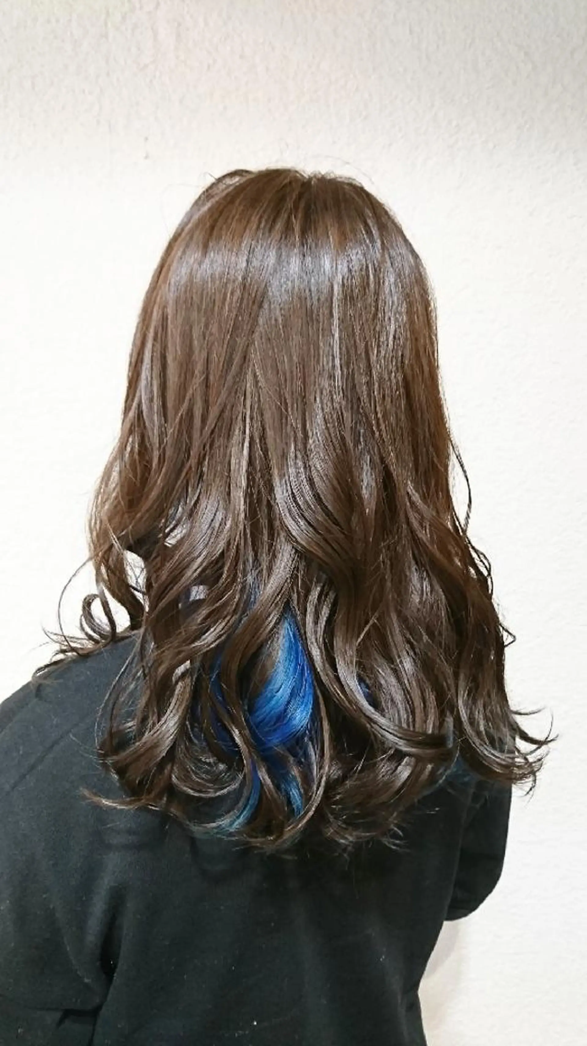ロング カラー ブルーカラー インナーカラー 艶カラー/インナー /グラデ/大西小百合のヘアスタイル