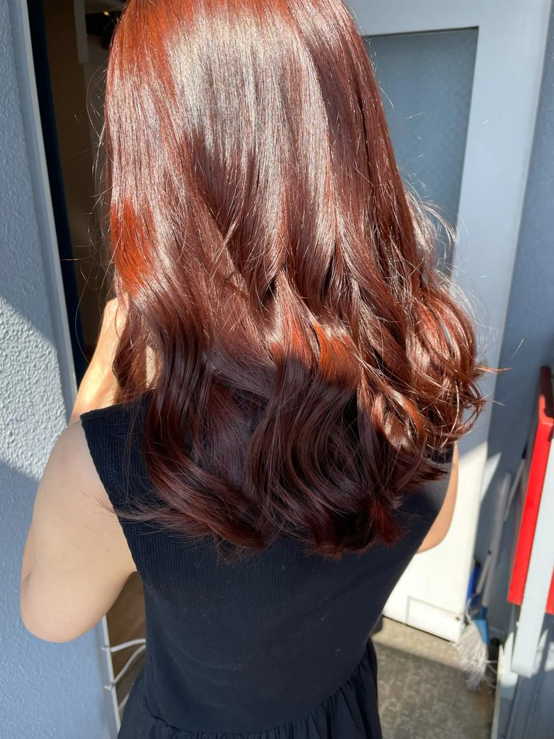 ロング カラー ヘアアレンジ なつき/艶ピンク/ girly hairのヘアスタイル