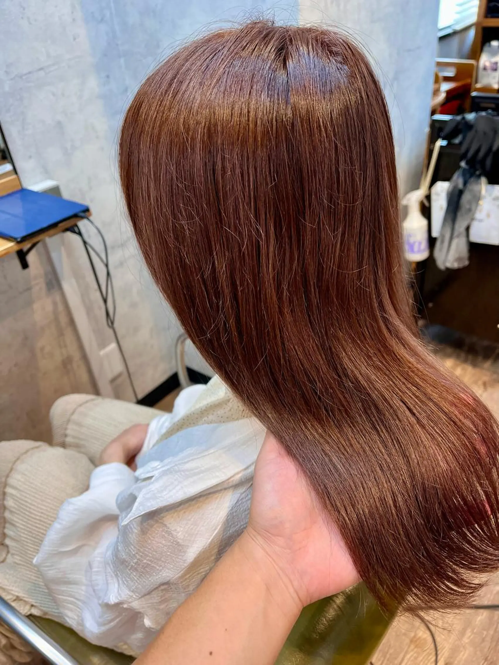 ミディアム カラー ピンクカラー バイオレットカラー バイオレットピンク カット ヘアカラー 松井 敬太郎のヘアスタイル