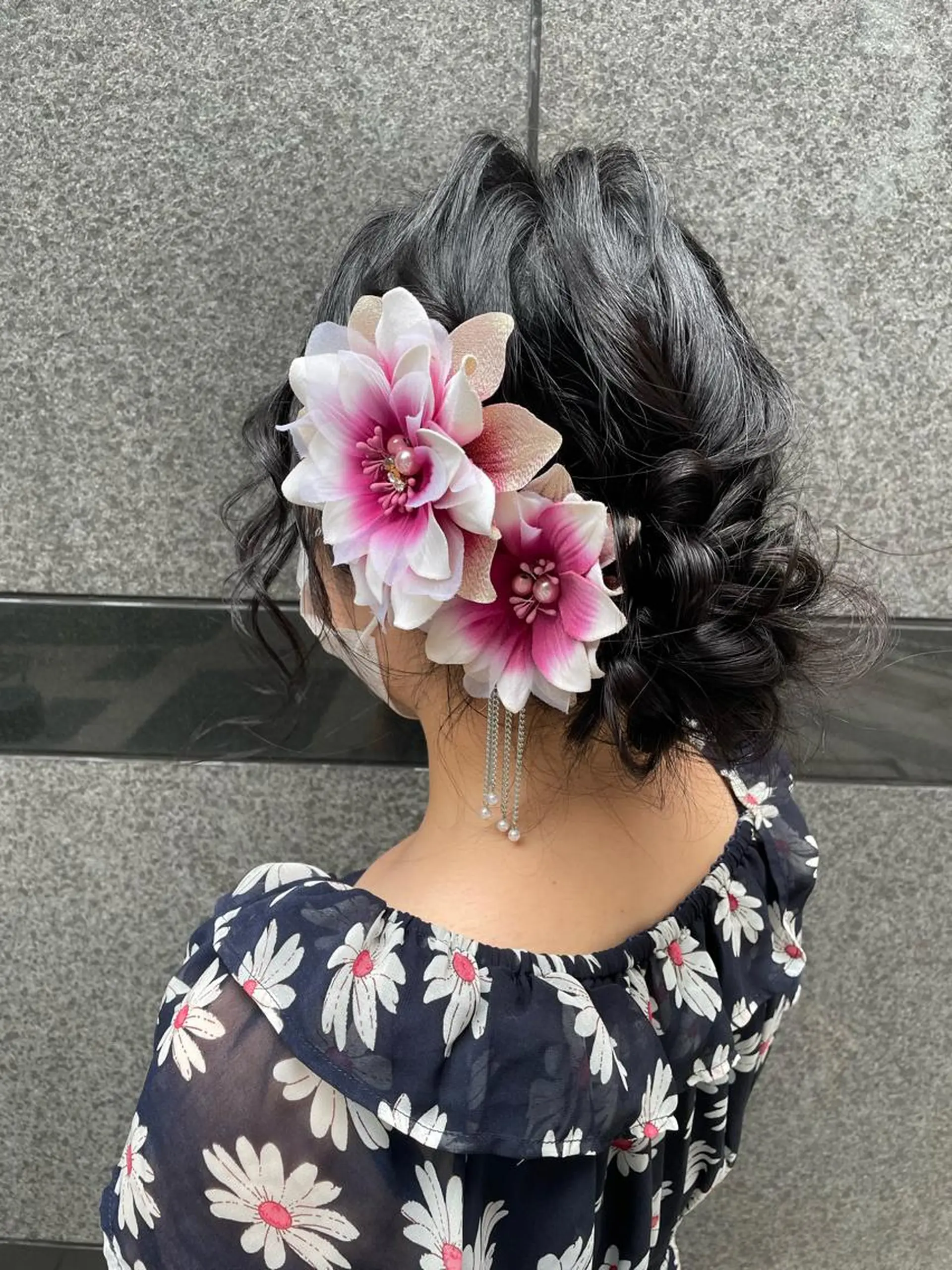 セミロング ヘアアレンジ 飯塚 沙衣のヘアスタイル