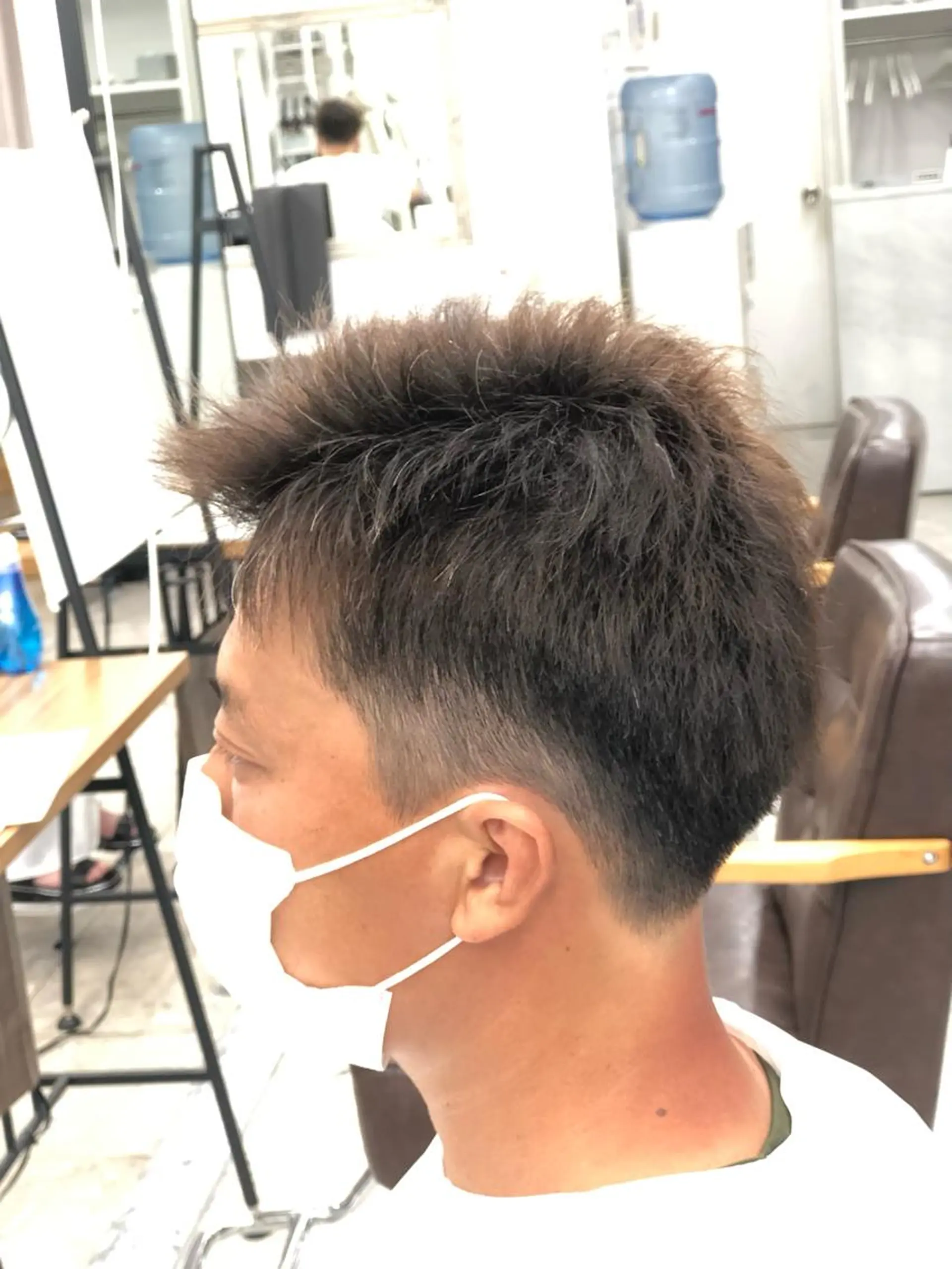 ショート カラー メンズ 白髪ぼかしハイライト 白髪ぼかしカラー中澤のヘアスタイル