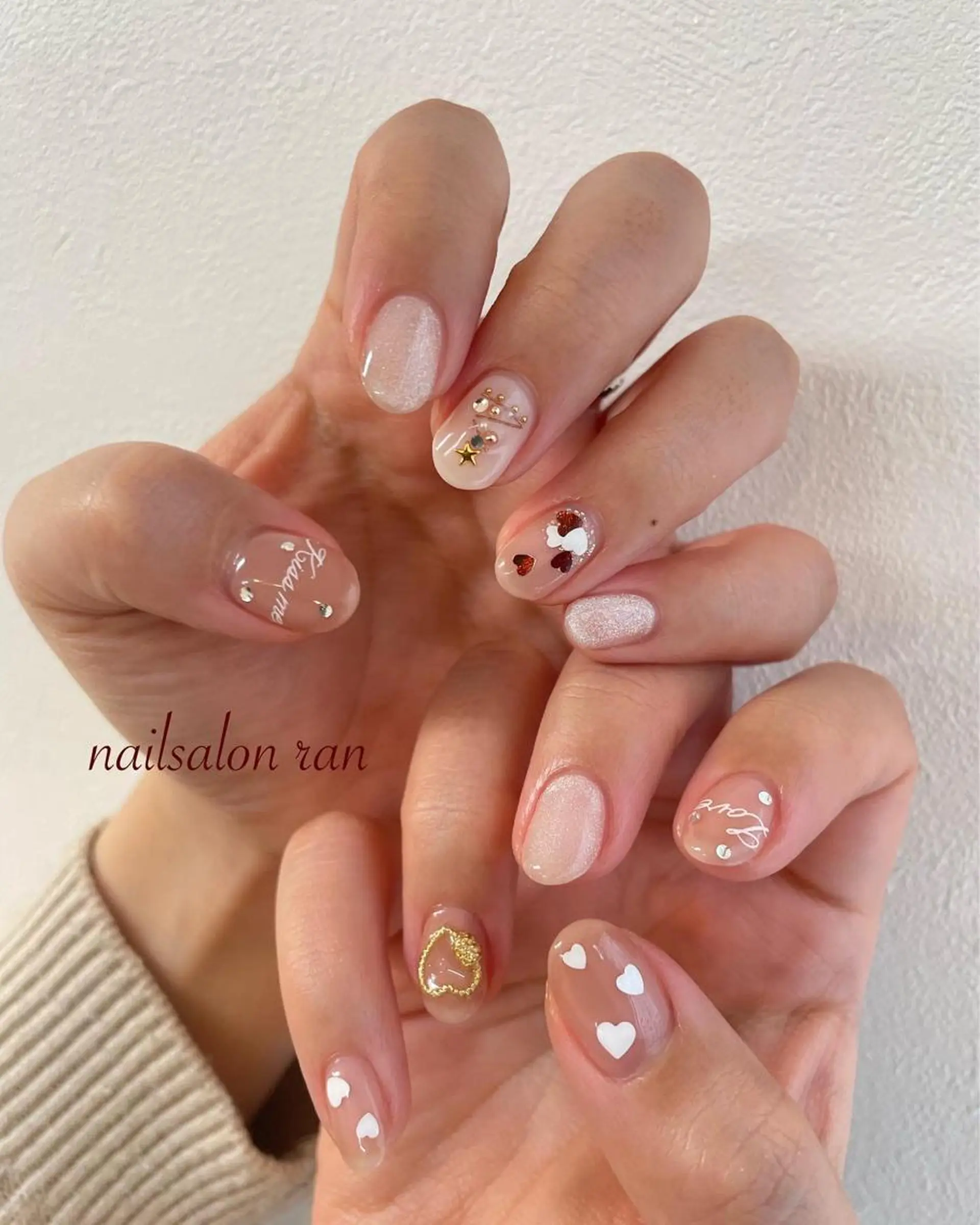 ネイル 冬ネイル クリスマス nailsalon ranのネイルデザイン