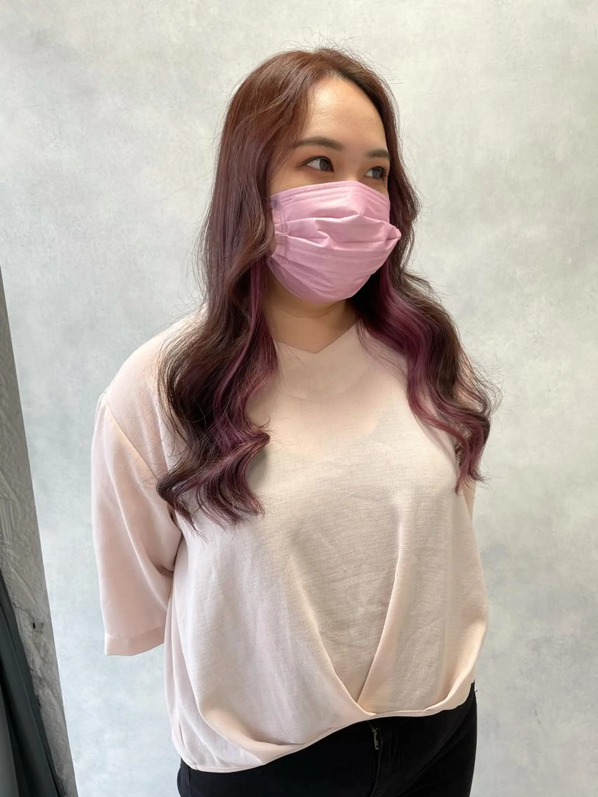 セミロング ヘアカラー トリートメント ✨ブリーチ特化✨ 💚Acchon💚のヘアスタイル
