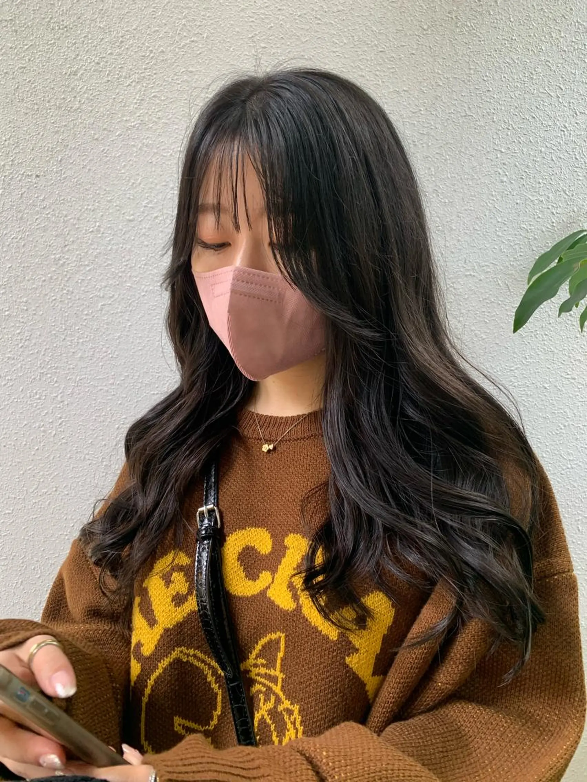 ロング カラー カット ヘアカラー トリートメント AMI🎀韓国ヘア keshiki大名のヘアスタイル