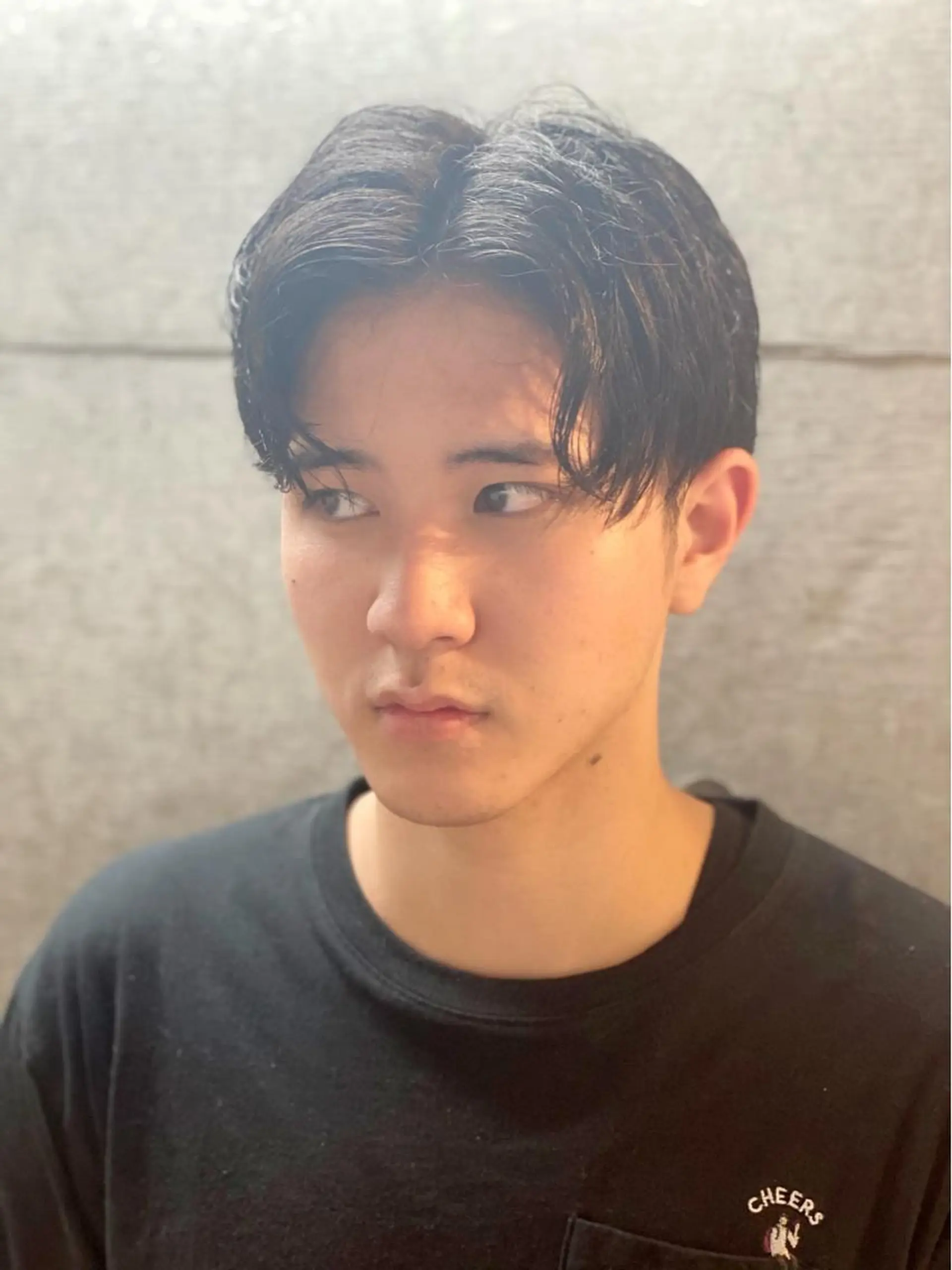 ショート アッシュ ボブ くびれヘア ハイライト レイヤーカット アンリ【Henri】所属・原宿アンリ 山下卓也のヘアスタイル