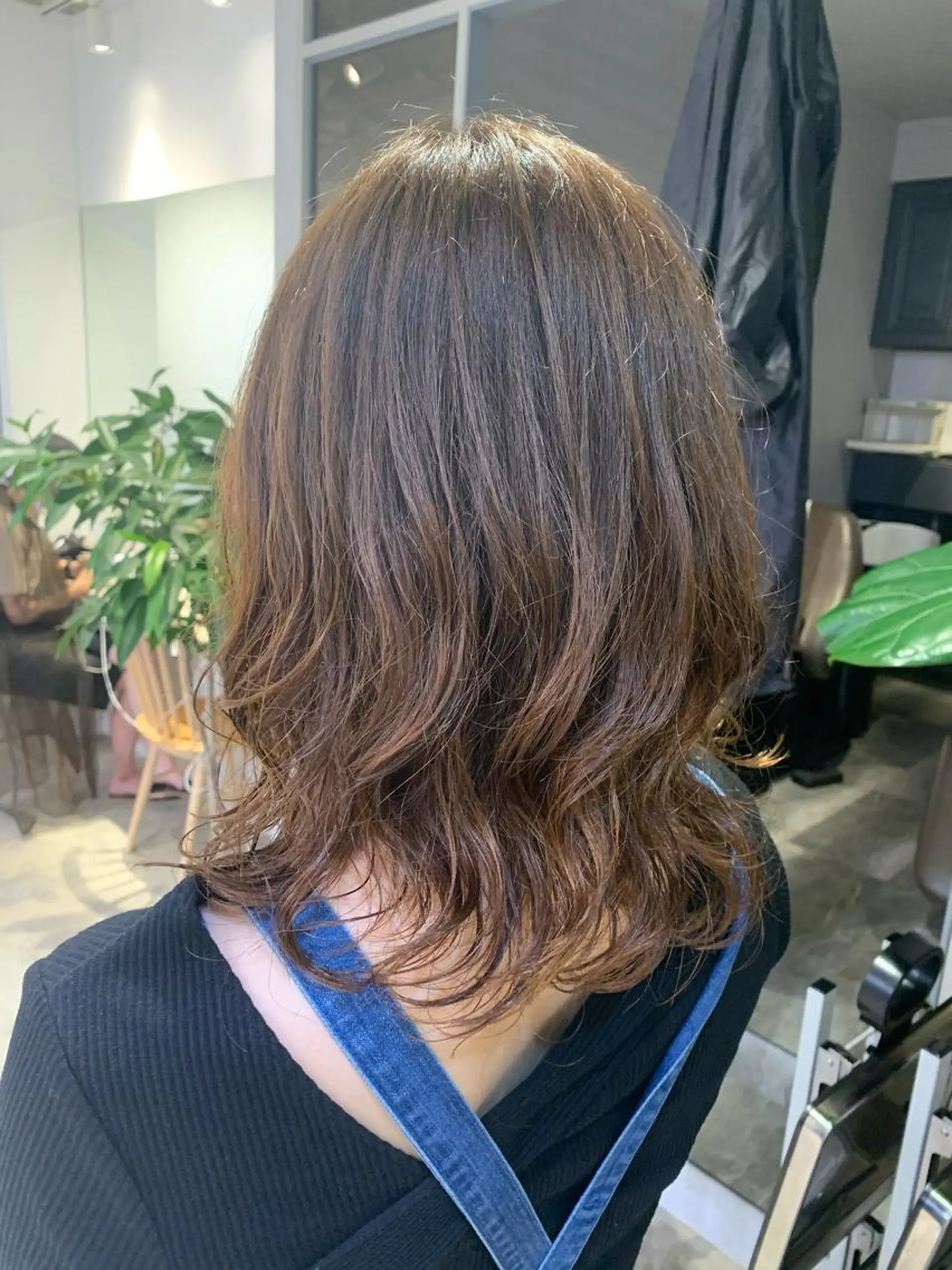ミディアム パーマ ミディアムパーマ 鈴木 真司のヘアスタイル