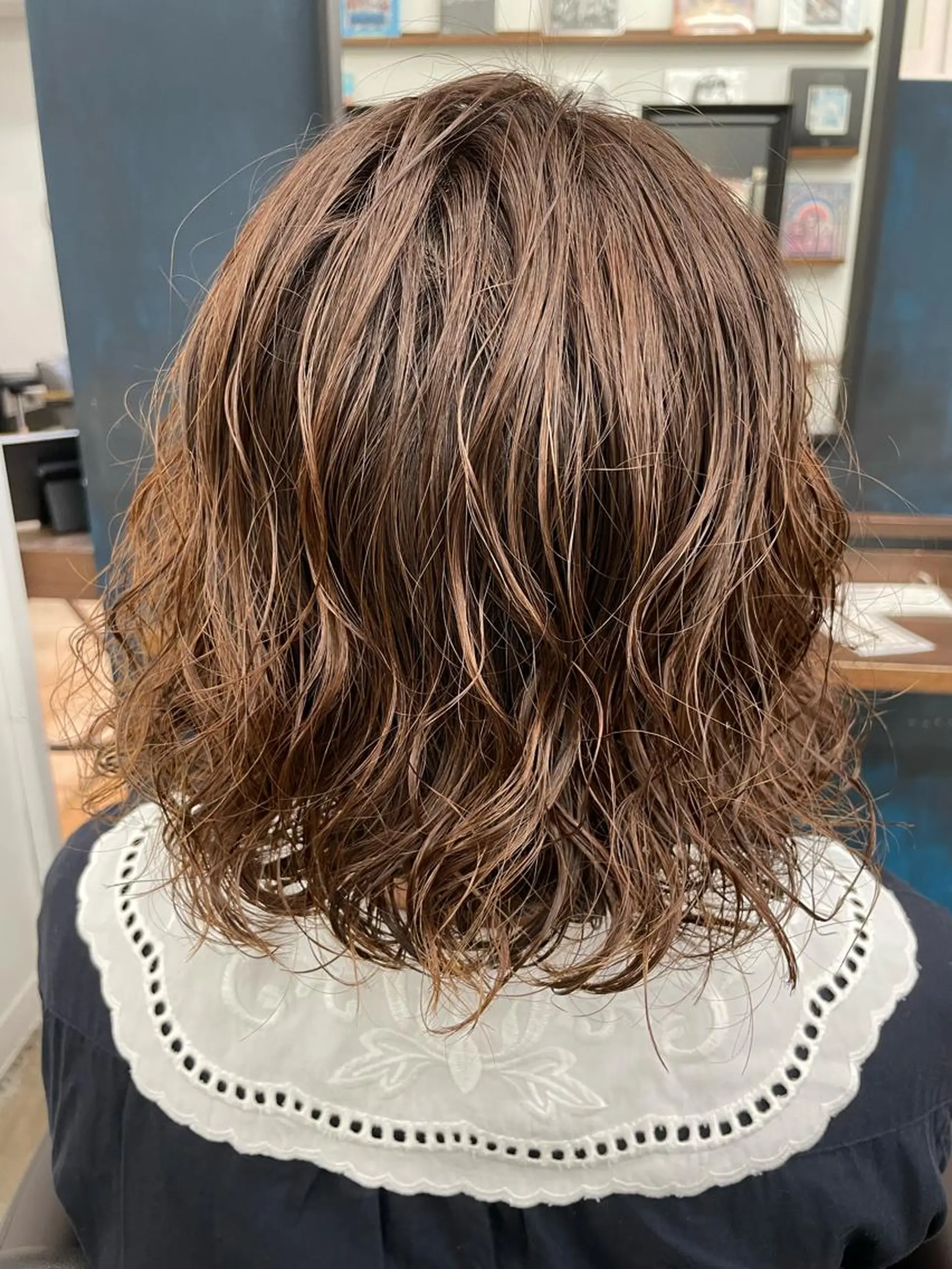 ミディアム ミディアムパーマ カット パーマ トリートメント デジパモデル/ SAKIのヘアスタイル