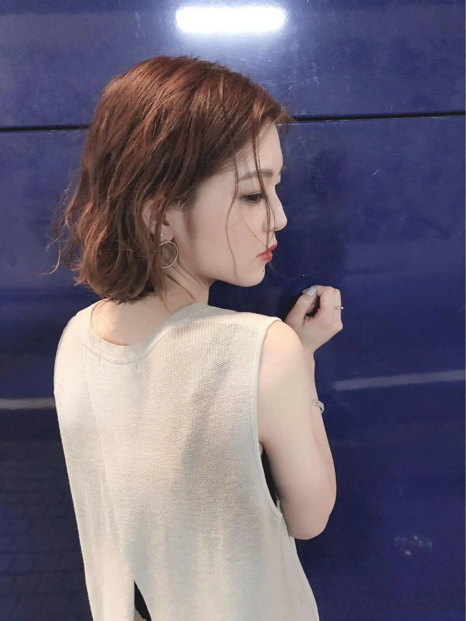 ミディアム 🦋ミルクティーベー ジュ🦋mayukiのヘアスタイル