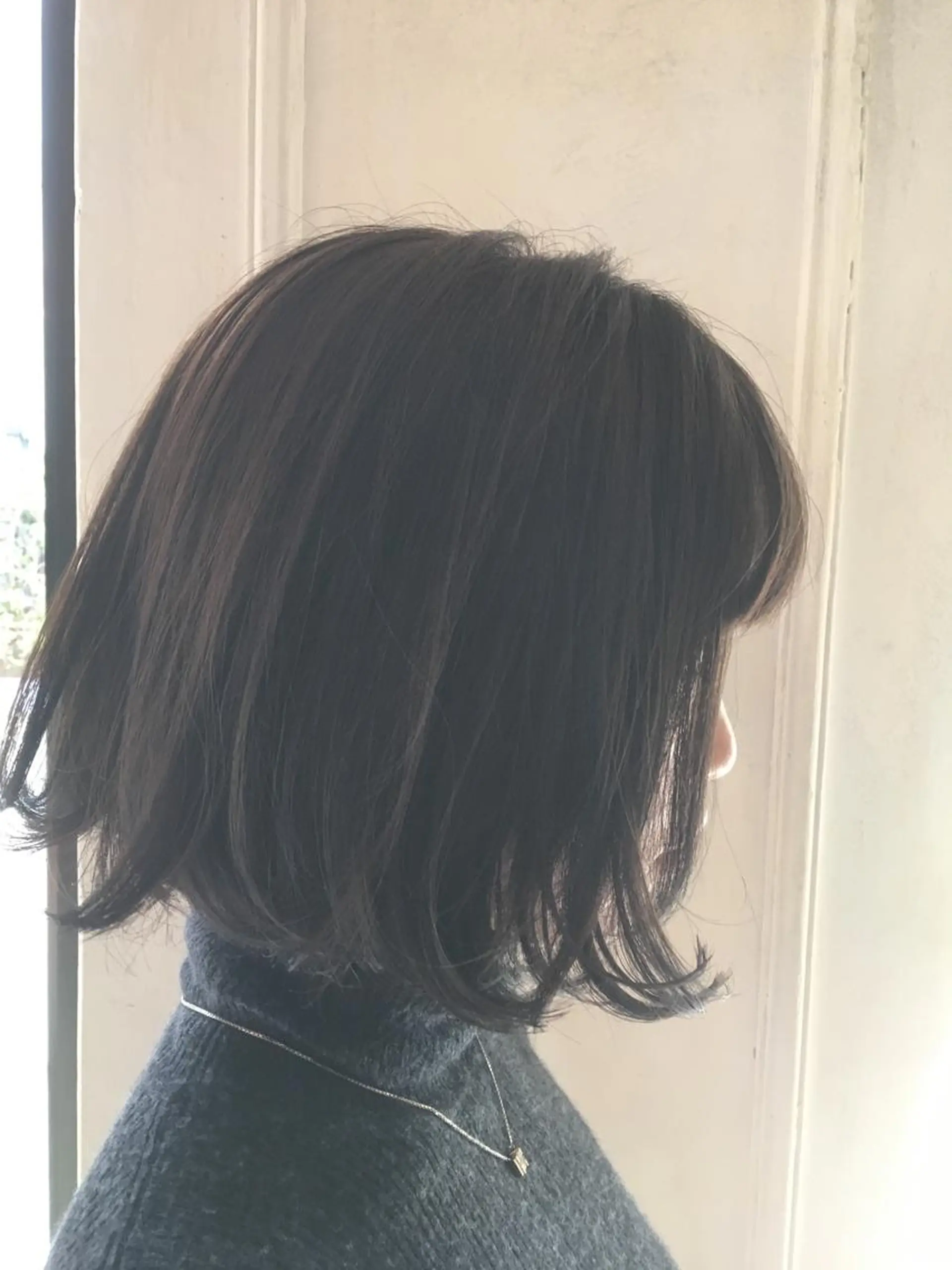 カラー ブリーチ グレージュ ブリーチなしカラー 銀座🤍ボブ/ ミディアム/佐野夢美のヘアスタイル
