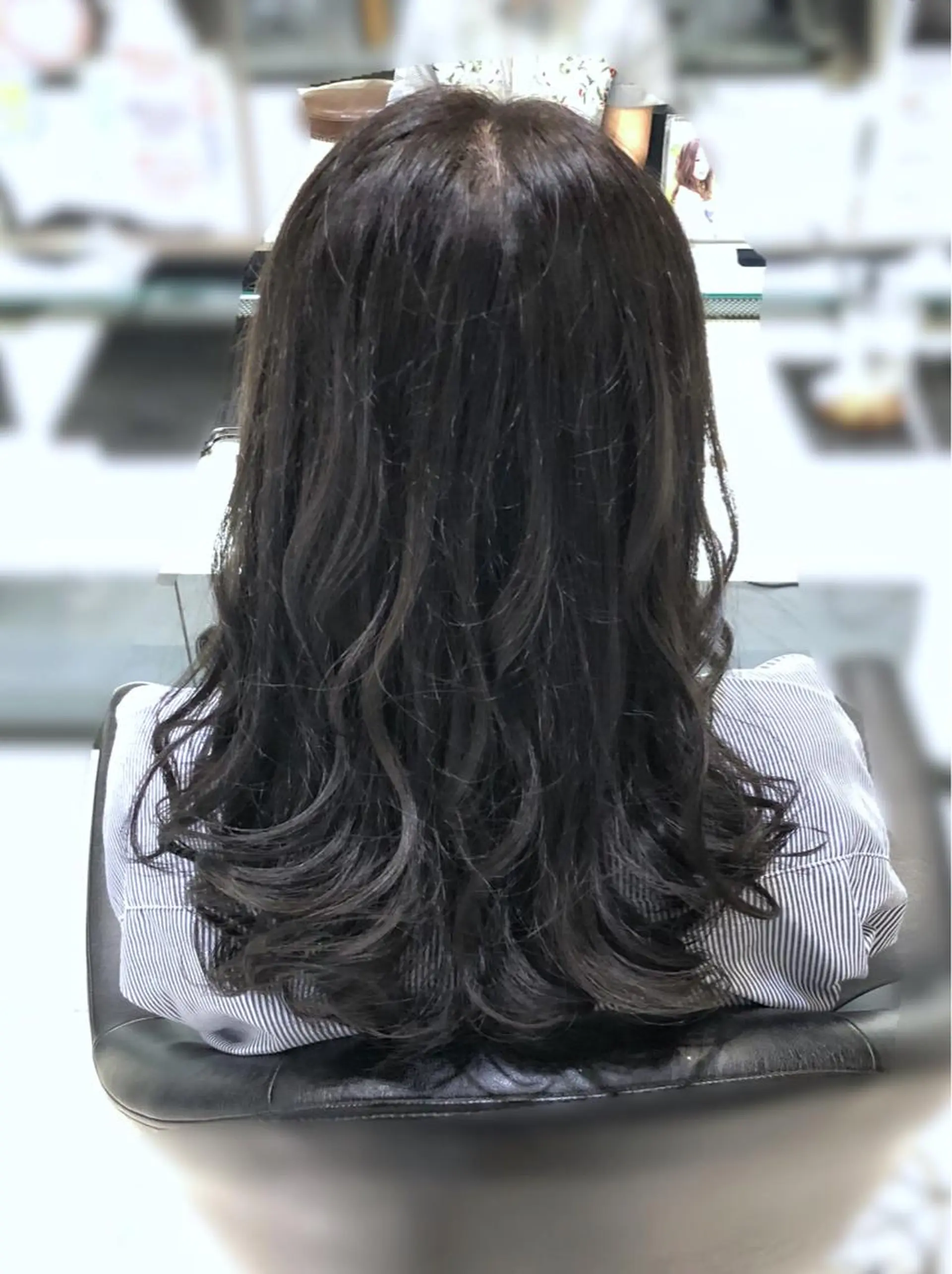 セミロング カラー ダークグレー ダークグレージュ グレージュ ✨髪質改善✨ 田西　基彦のヘアスタイル
