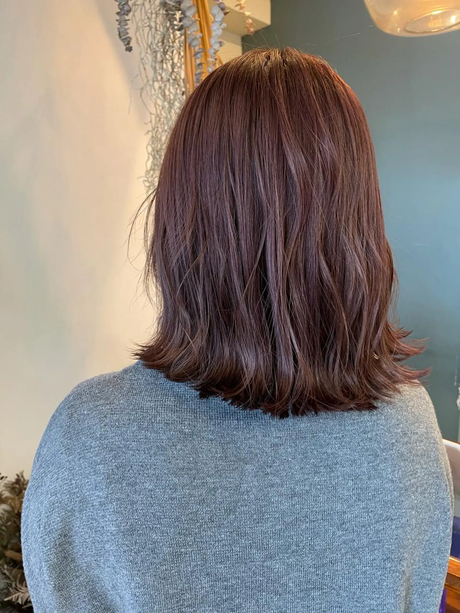 ミディアム カラー ラベンダーカラー ラベンダーピンク ピンクカラー ヘアカラー 中目黒🌼 🌼ハナのヘアスタイル