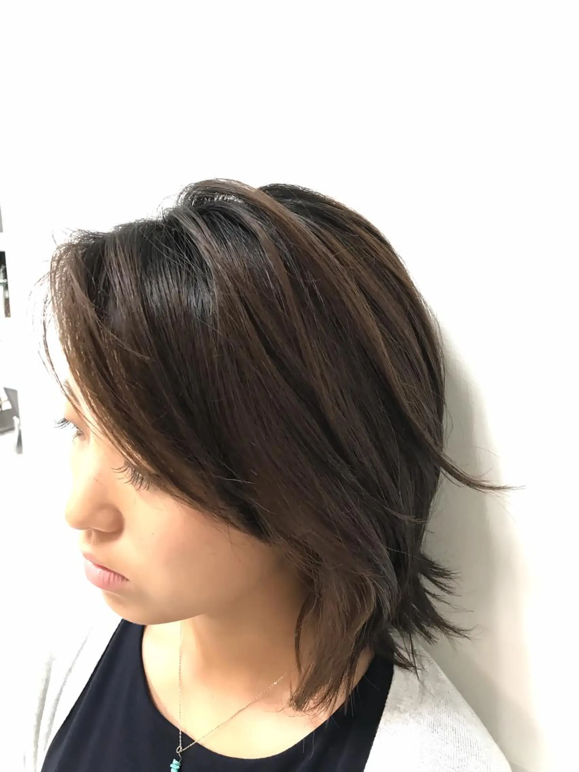 ミディアム カラー デザインヘア 小林裕史のヘアスタイル