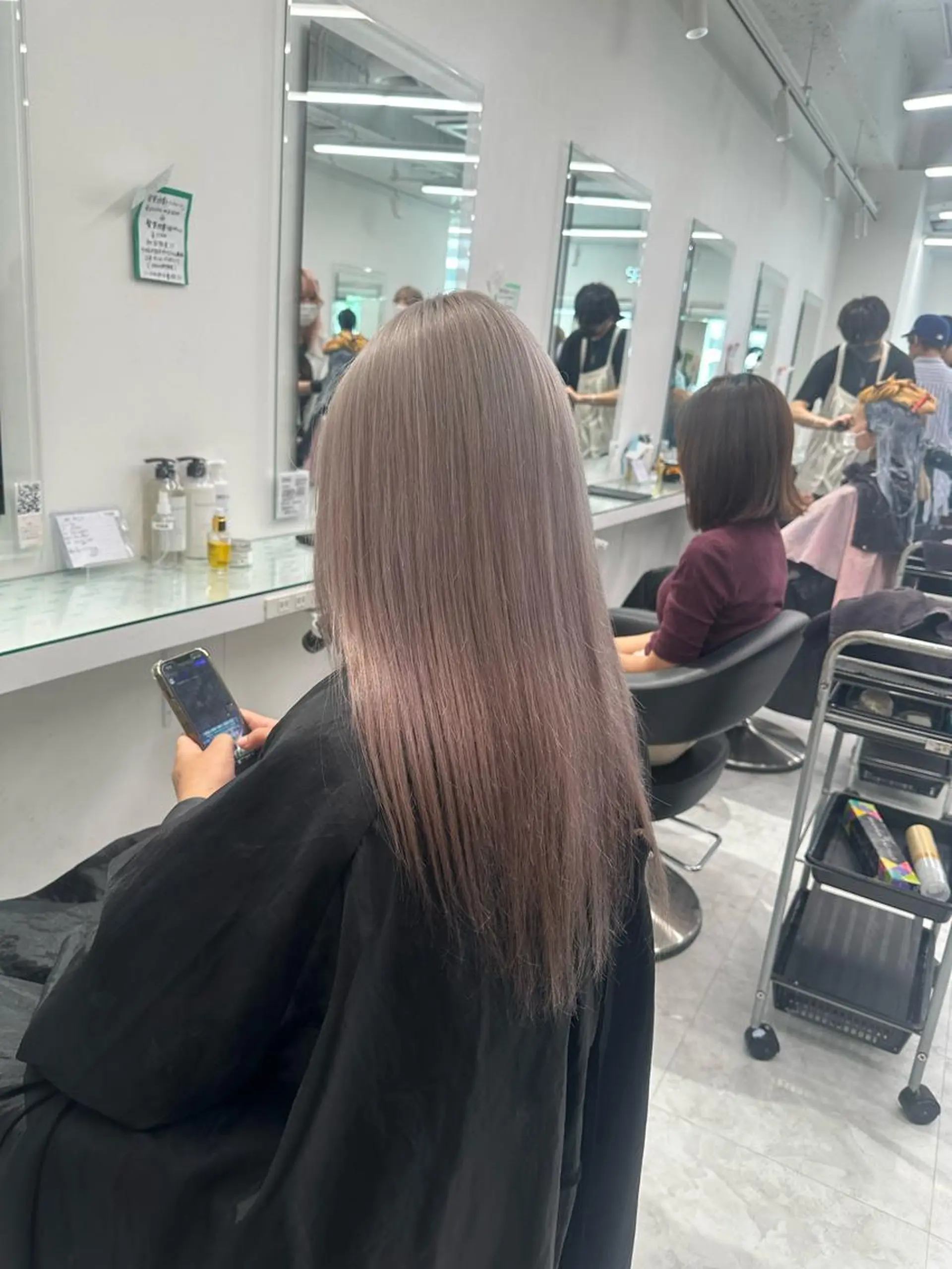 カラー マンツーマン/原宿/ 透明感カラー⭐️のヘアスタイル
