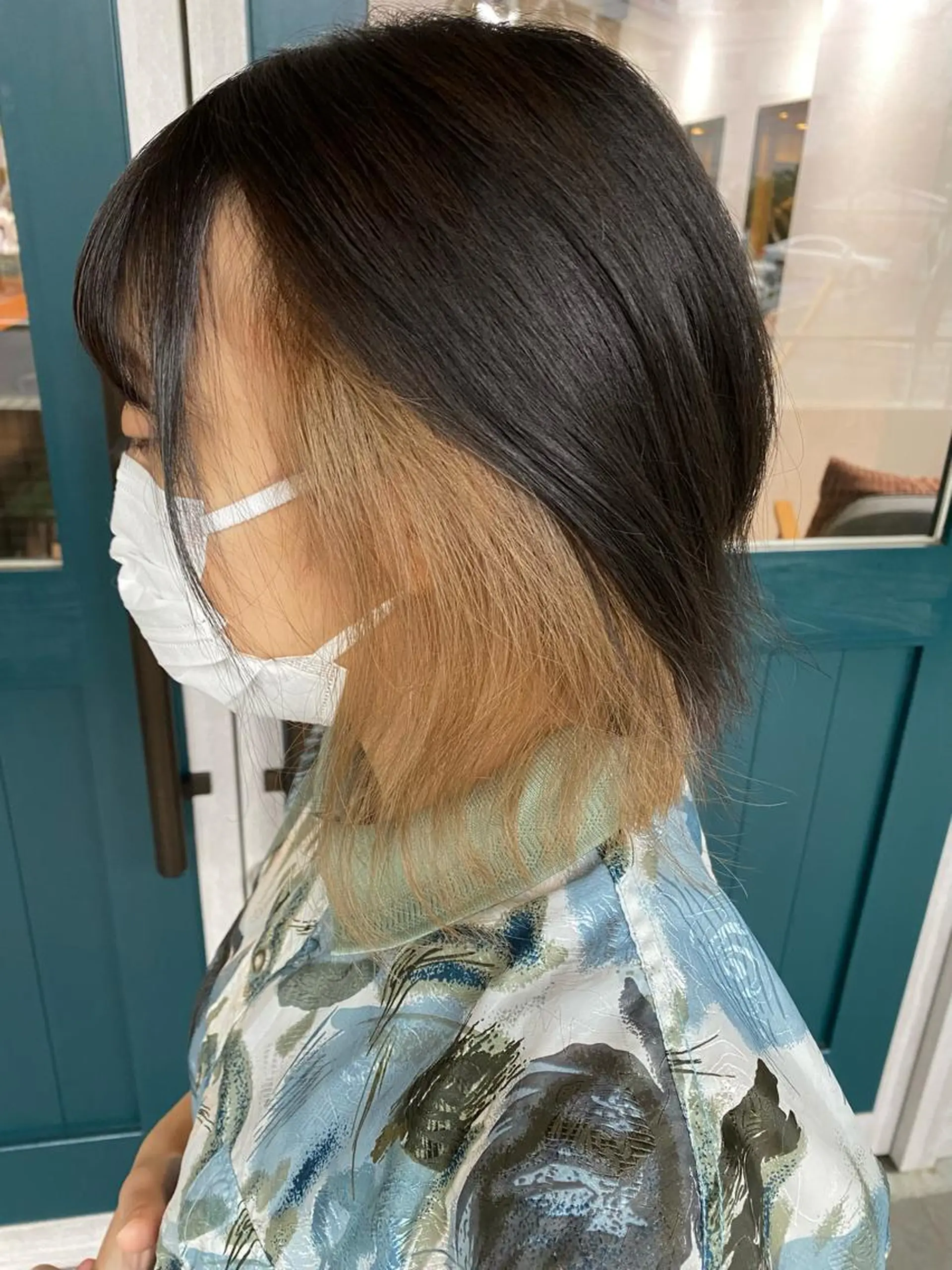 ミディアム カラー ベージュカラー インナーカラー ホワイトベージュ カット ヘアカラー 【店長】野呂 隼人のヘアスタイル