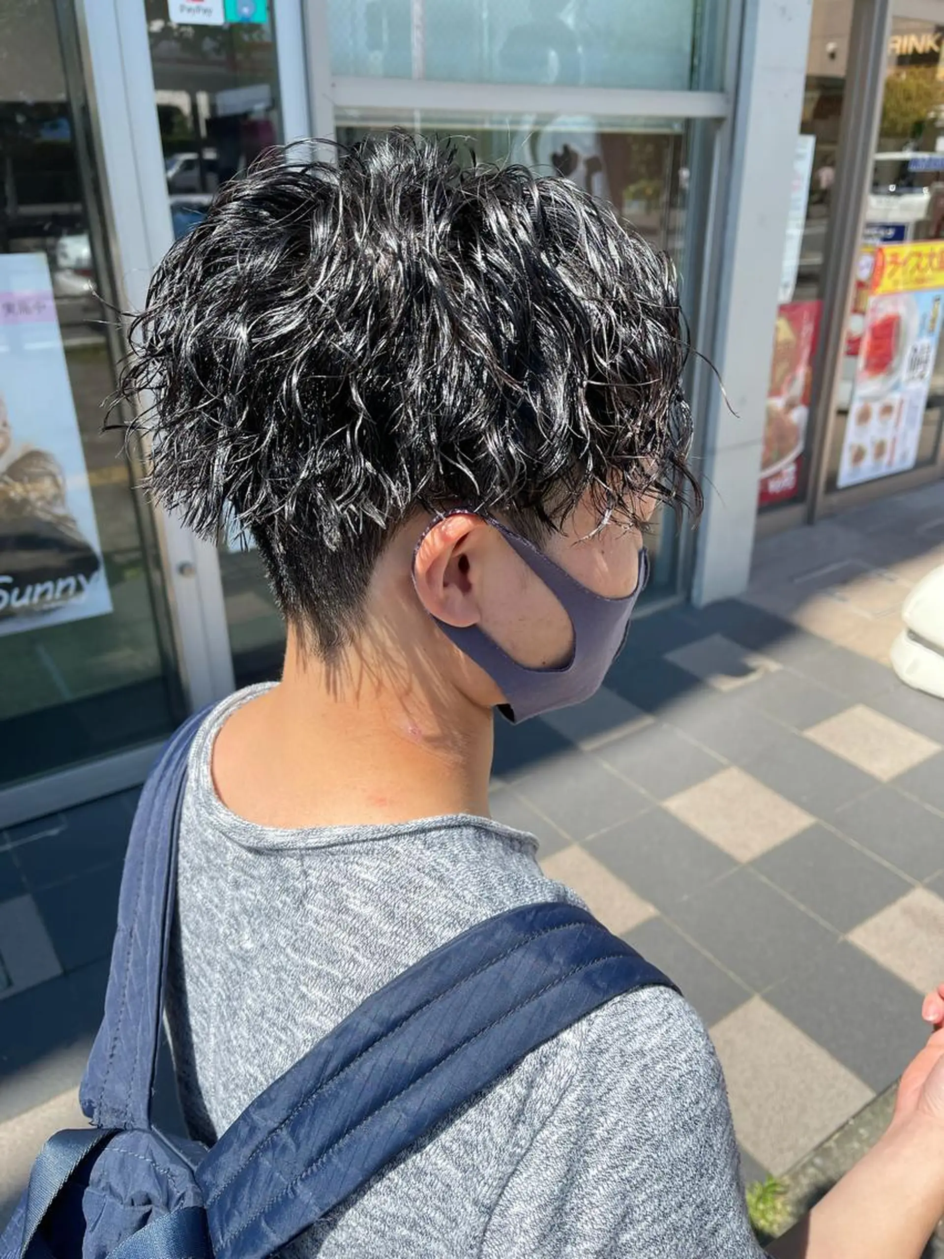 ミディアム パーマ メンズ マツエク・マツパ メンズパーマフェード シモジタカヒロのヘアスタイル