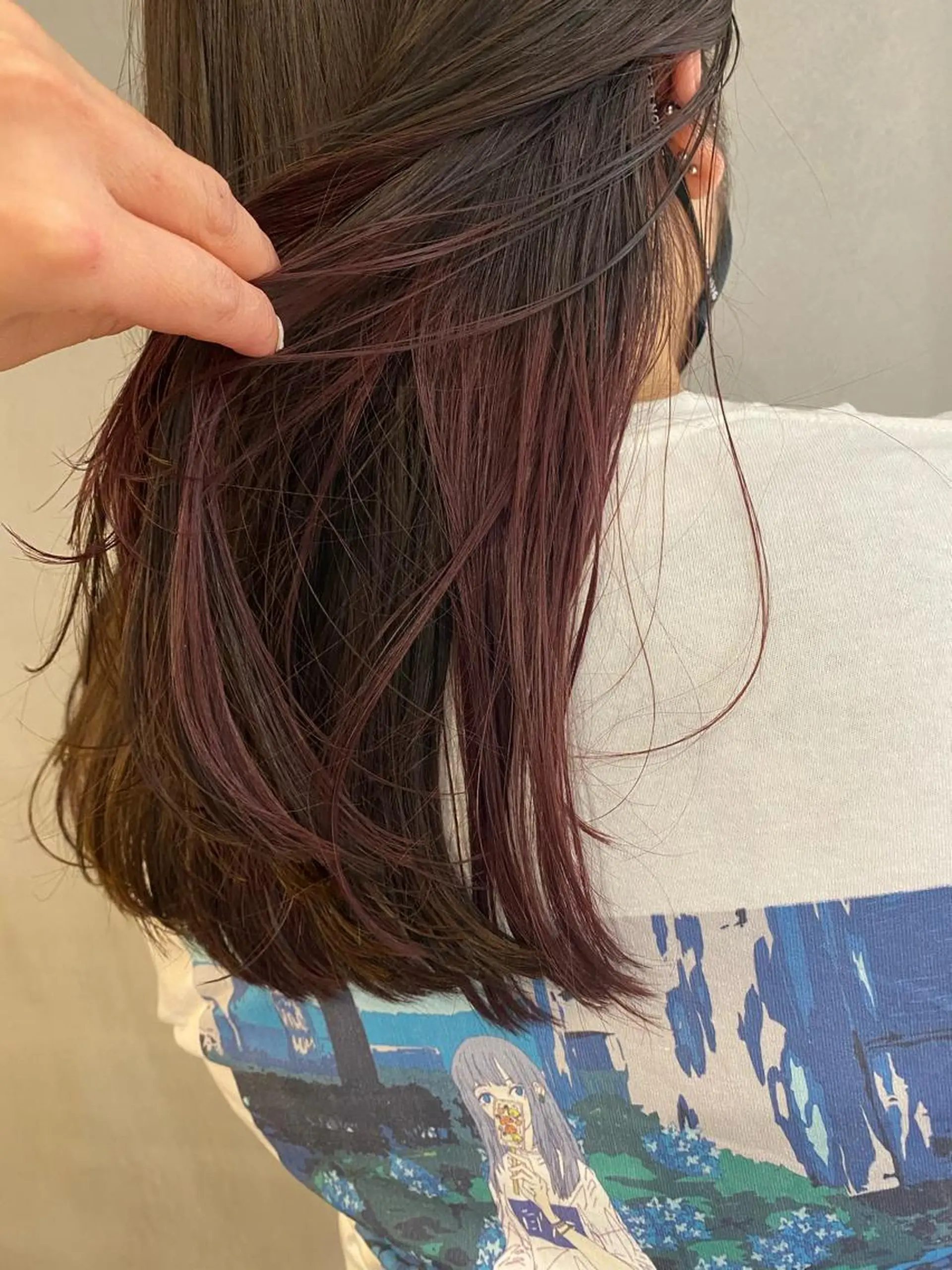 ロング カット ヘアカラー 田村 りなのヘアスタイル