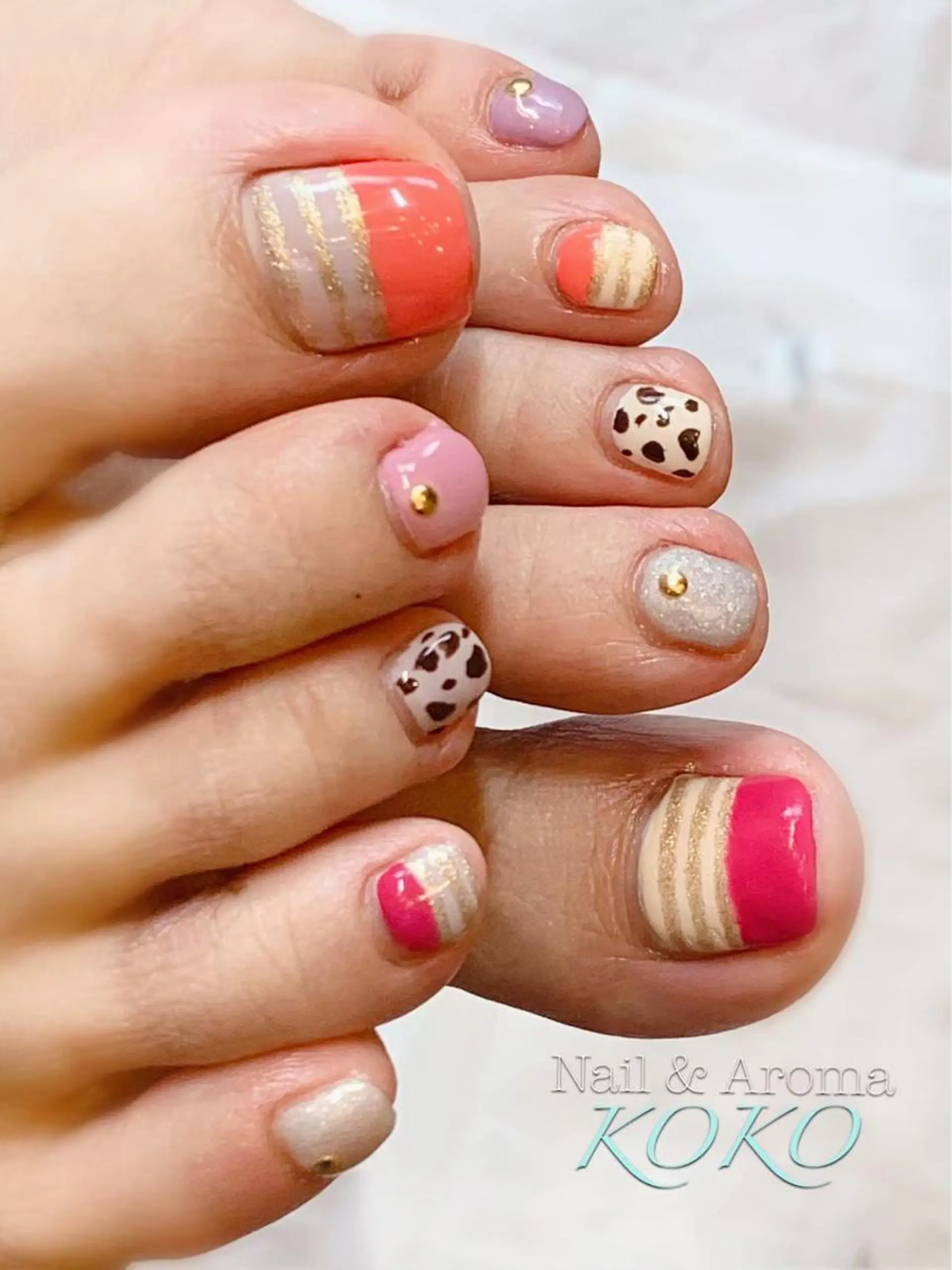 ネイル フットネイル フットネイル Nail_Aroma KOKOのネイルデザイン