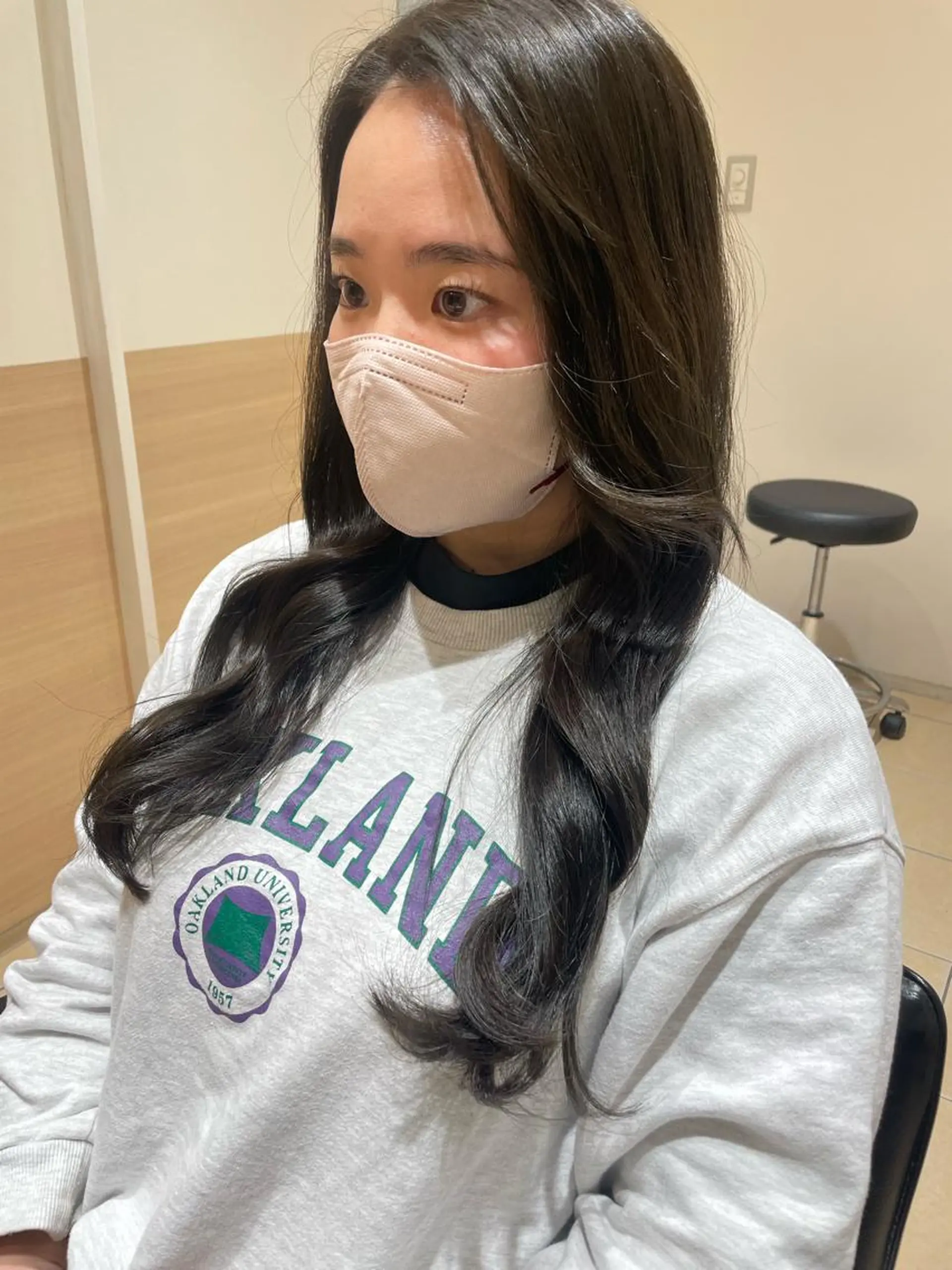 ロング カラー ブラウンカラー ケアカラー ピンクカラー ピンクブラウン ロング ヘアカラー GO TODAY SHAiRE SALON所属・天野 瑠真のヘアスタイル