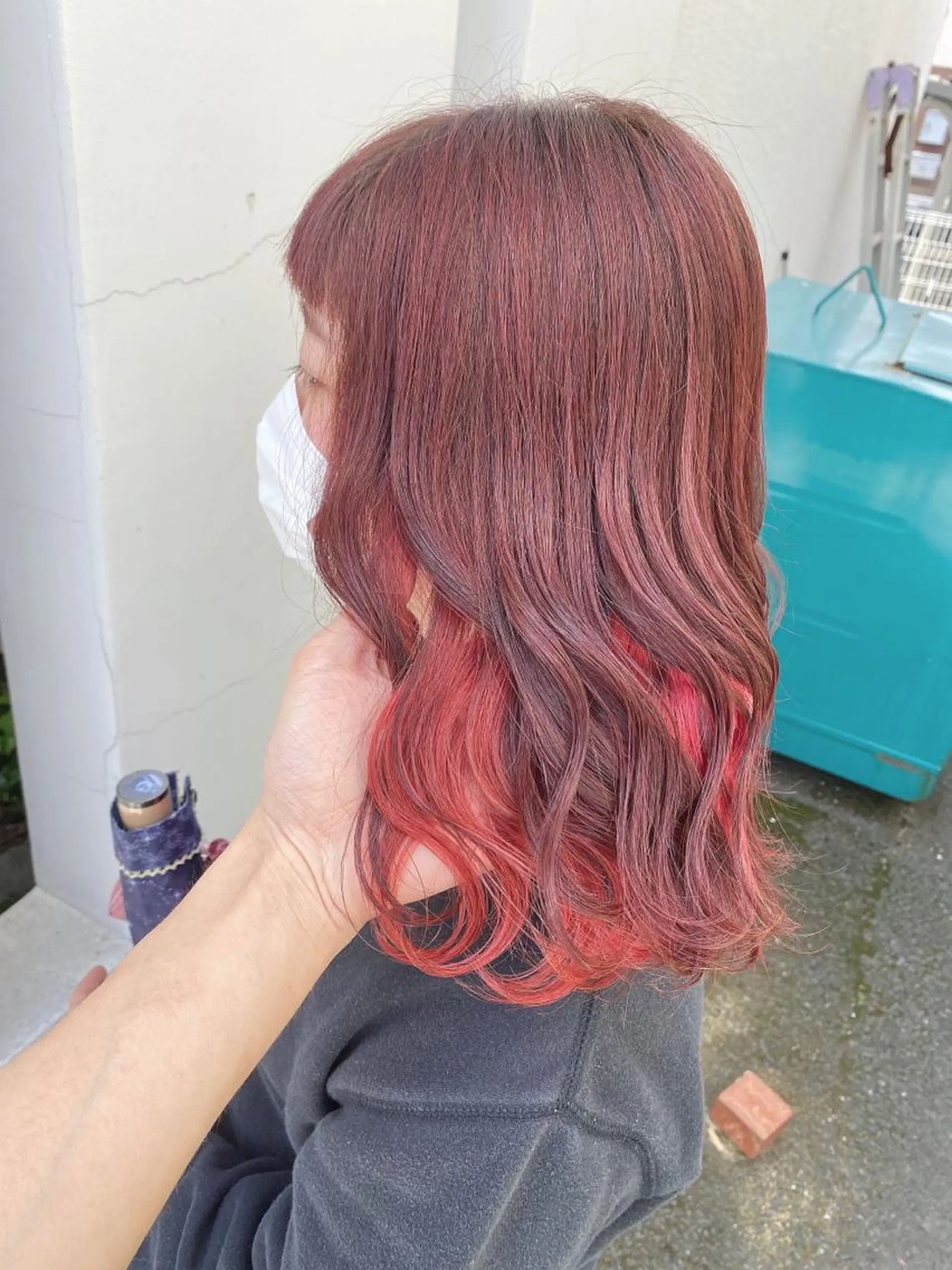セミロング ヘアカラー トリートメント 具志 正太のヘアスタイル