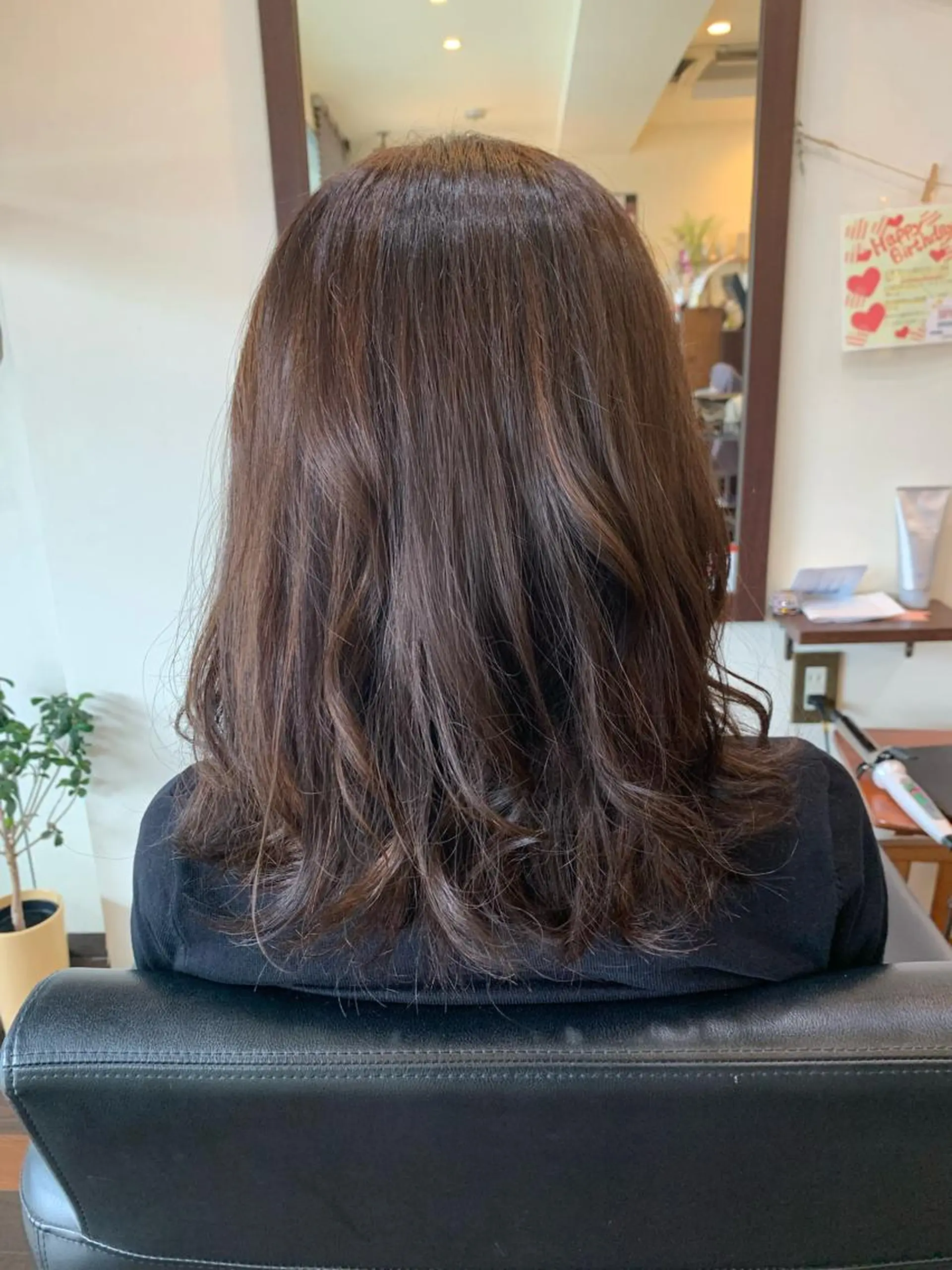 セミロング ハイライト 美容室 Jフィドルファドル所属・わきた かずなのヘアスタイル