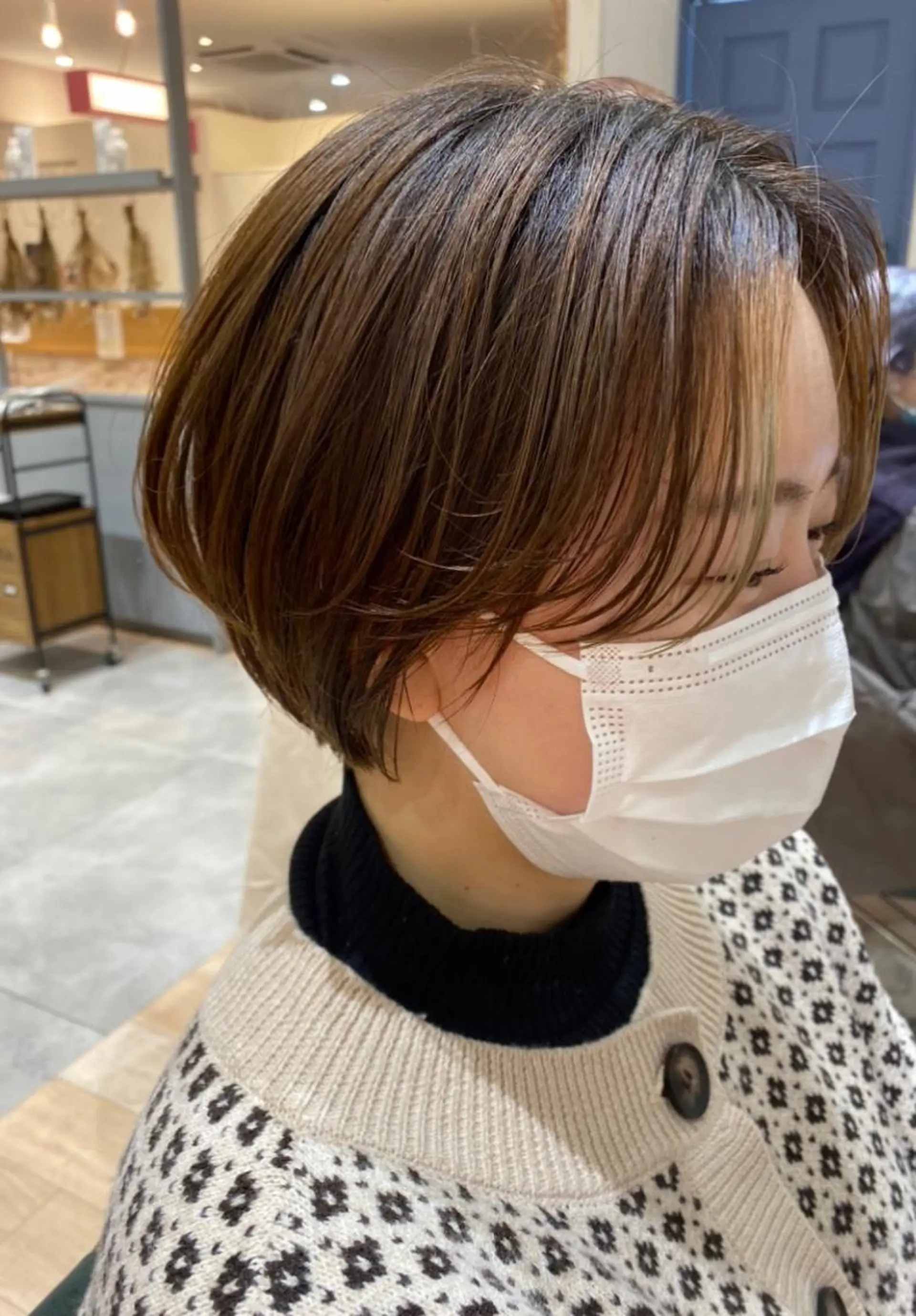ショート ショートボブ ボブ ショートヘア 河田 海陽のヘアスタイル