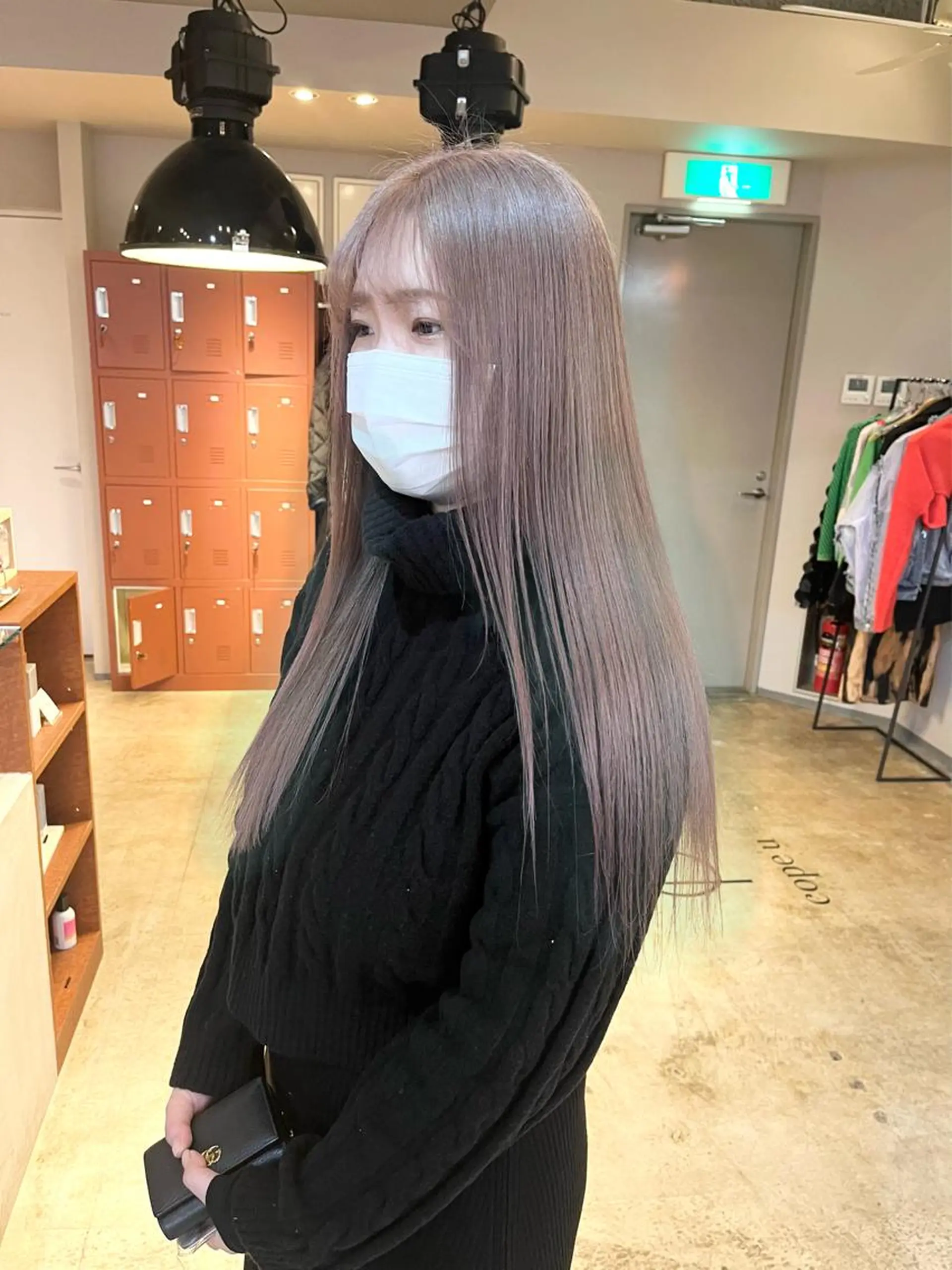 ロング カラー ベージュカラー ピンクカラー ピンクベージュ ヘアカラー トリートメント 🩷ハイトーン透明感 レイヤー🩷ユリカのヘアスタイル