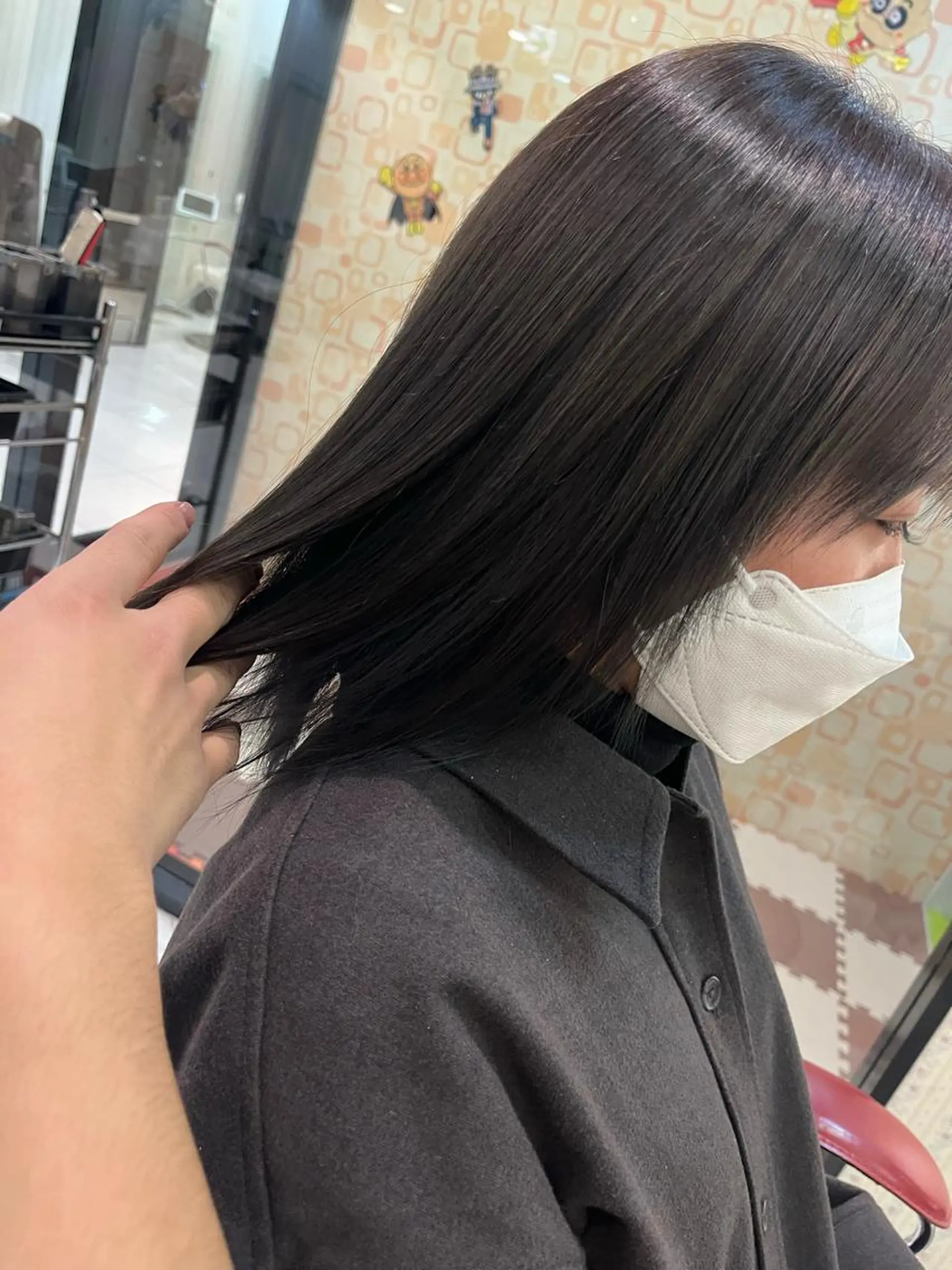 ミディアム 髪質改善✨縮毛矯正 ✨HARUKI✨のヘアスタイル