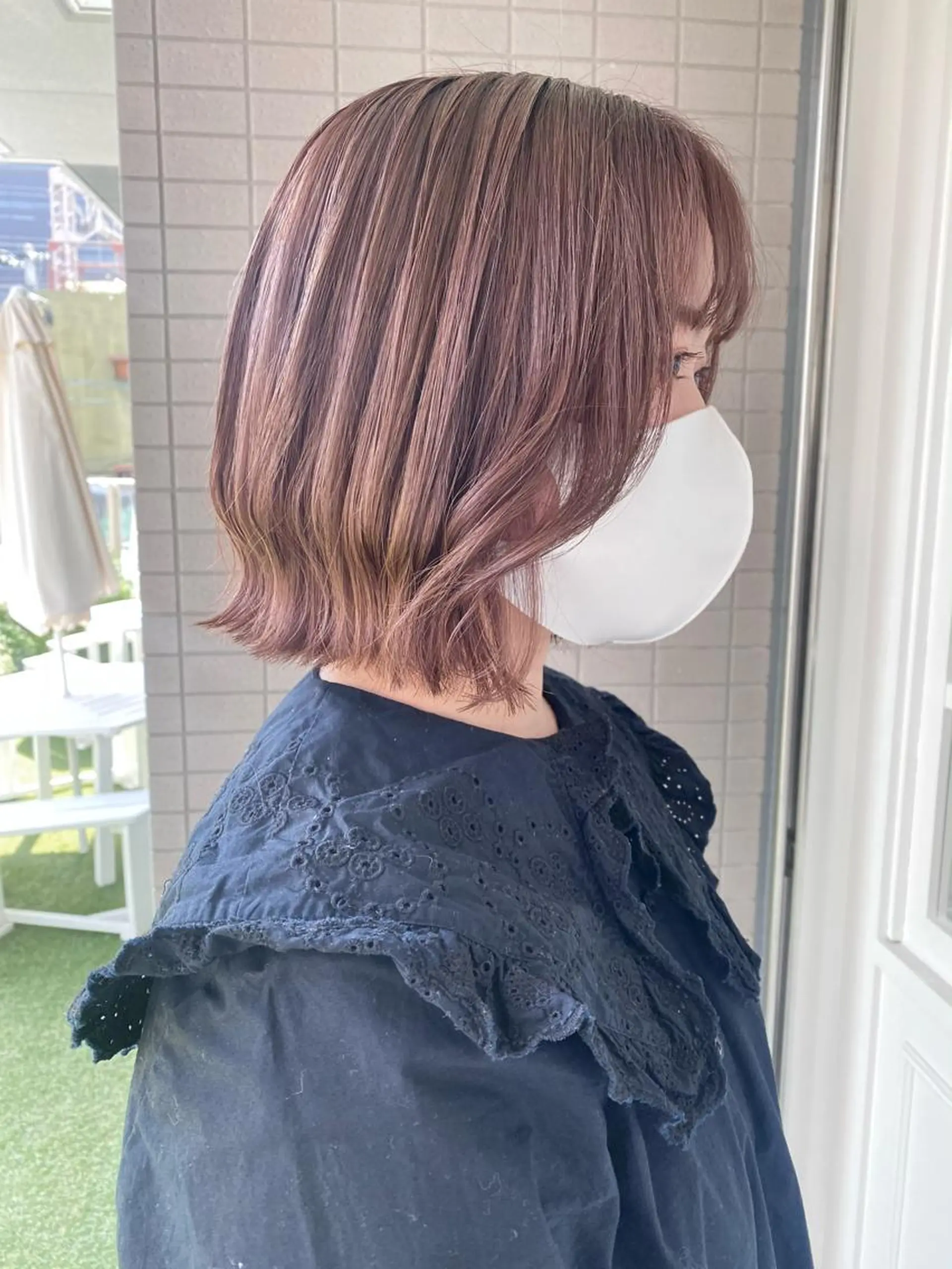 ミディアム カット ヘアカラー トリートメント 似合わせ大得意美容師 .Haruka.のヘアスタイル