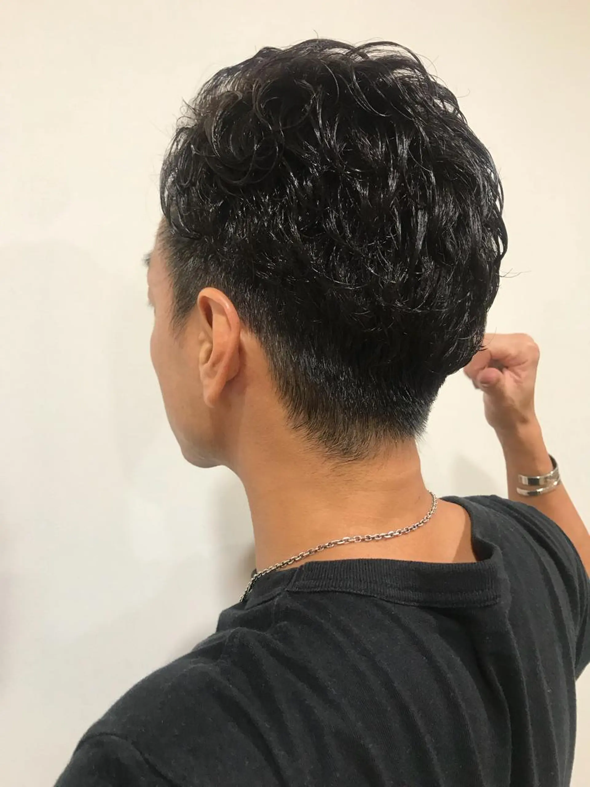 パーマ メンズ 暖色カラー🍊 ボブ🌿顔周りcutのヘアスタイル