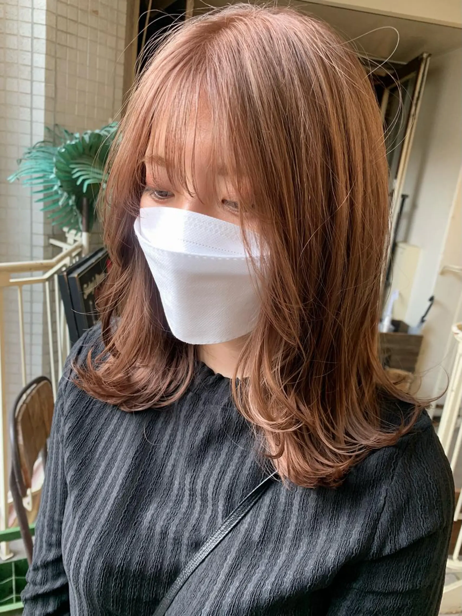 ミディアム ヘアカラー トリートメント ヘアセット 🍊 MOEKO🍊のヘアスタイル