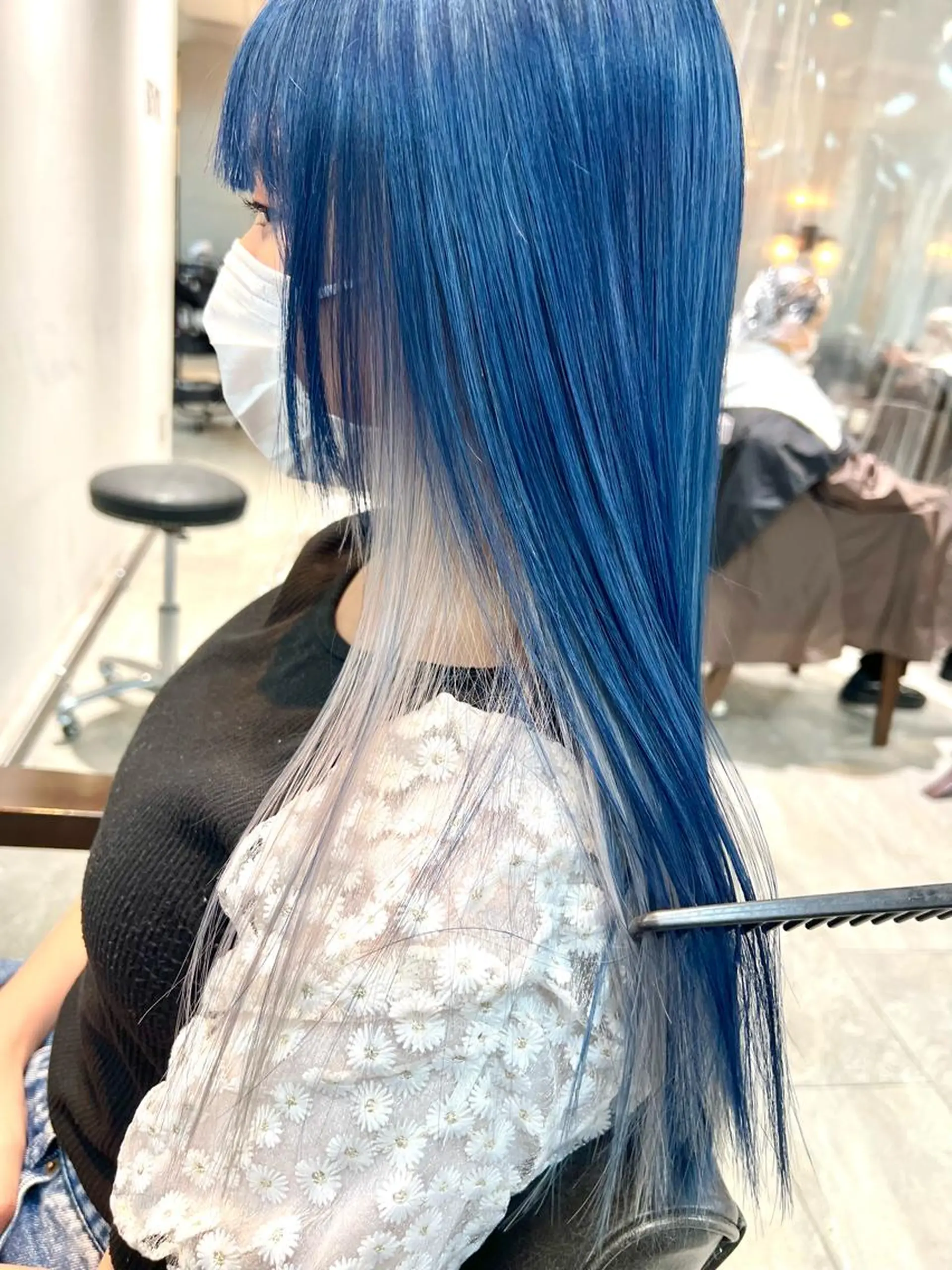 セミロング カラー ヘアアレンジ ヘアカラー トリートメント ヘッドスパ ヘアセット 🌈インナーカラー ‘ショウマ’🌈のヘアスタイル