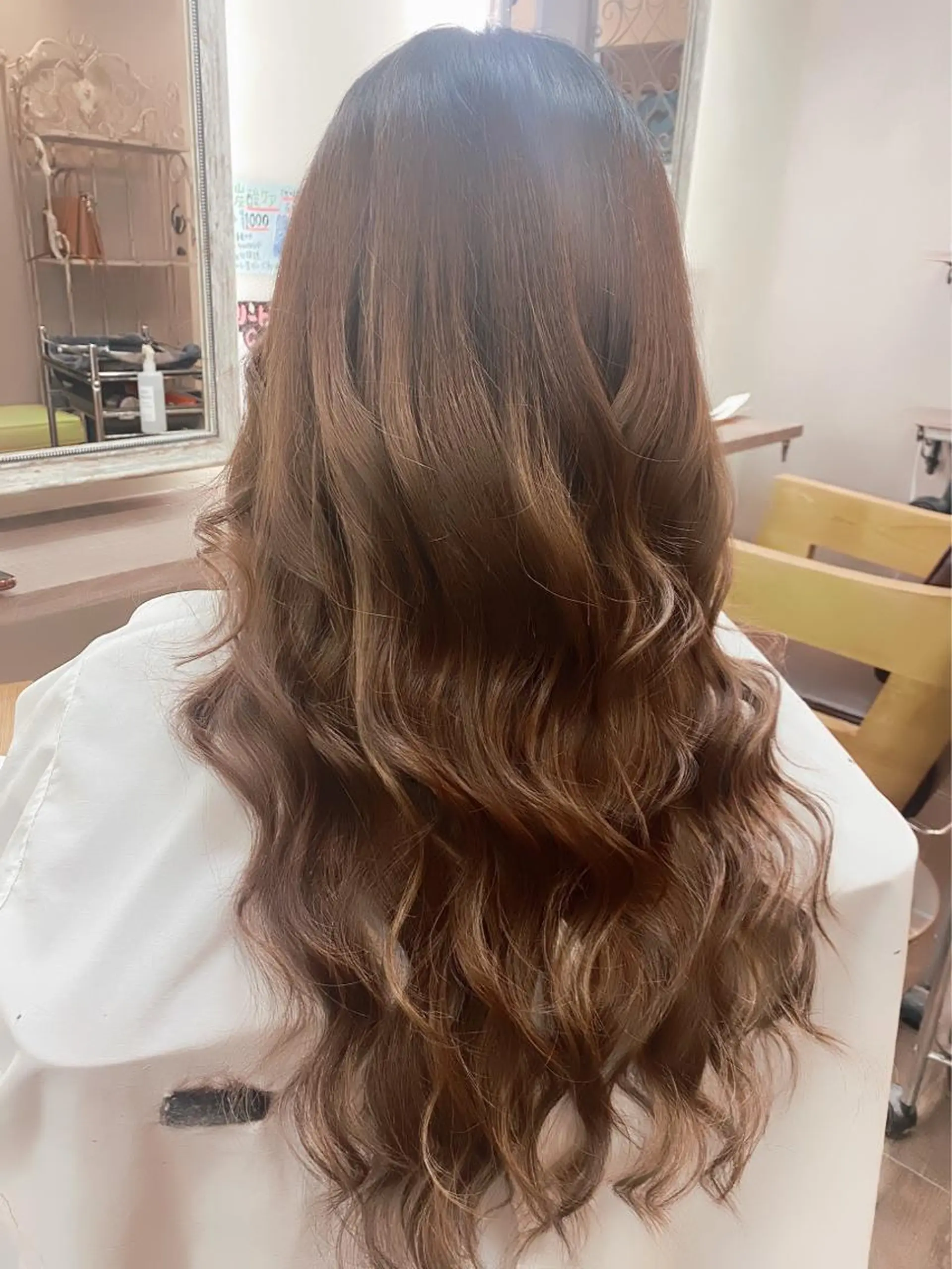 ロング ヘアアレンジ シールエクステ エクステ ヘアカラー エクステ 田井中 悠紀のヘアスタイル