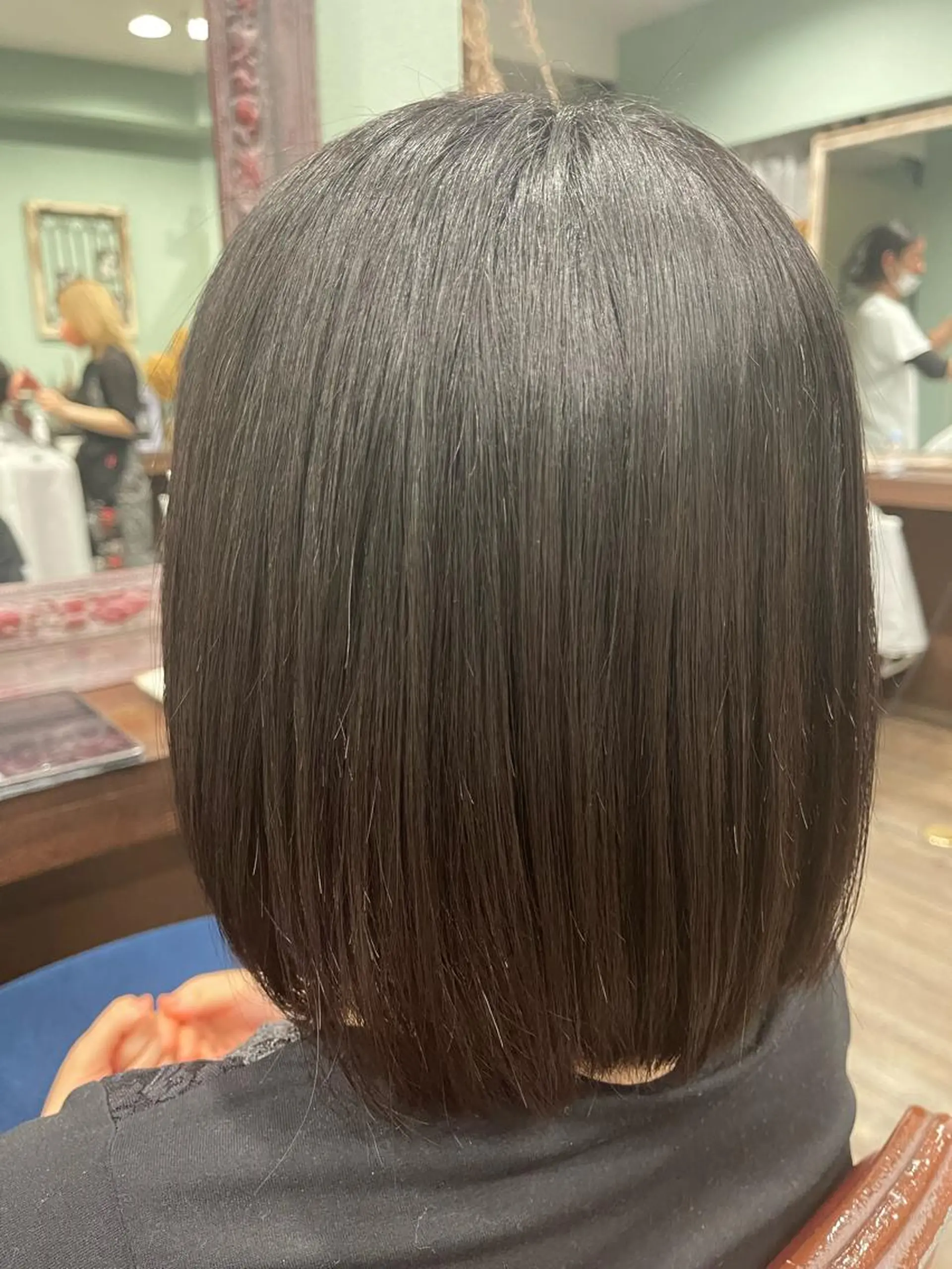 ミディアム ミディアムパーマ 縮毛矯正 トリートメント 縮毛矯正 黒木 健太のヘアスタイル