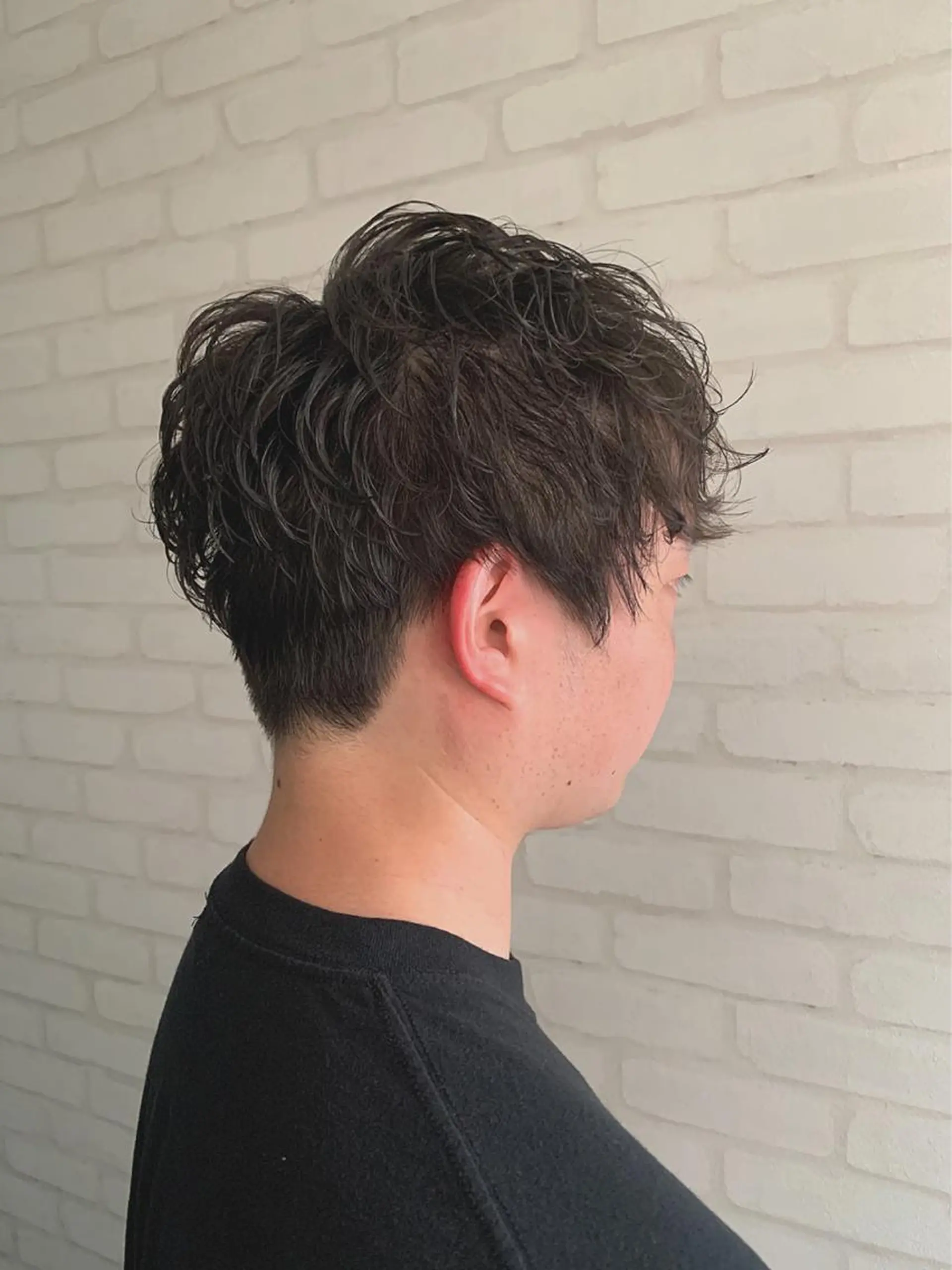 ショート パーマ メンズ メンズパーマ TELA HAIR牛久店所属・透明感カラー✨ 吉田大樹のヘアスタイル