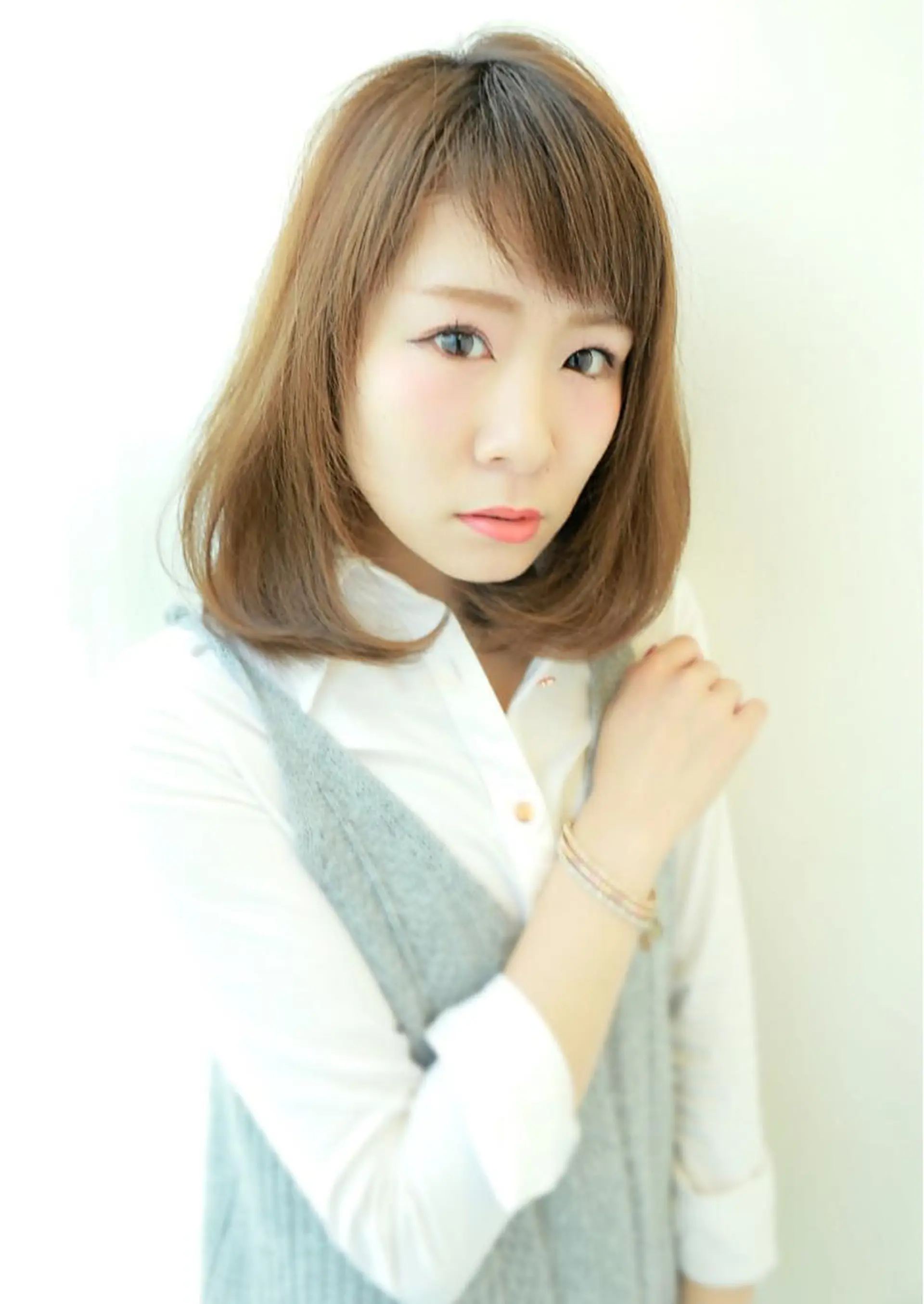 ショート ミディアム セミロング カラー パーマ uno pulir所属・トップスタイリスト 永尾拓也のヘアスタイル