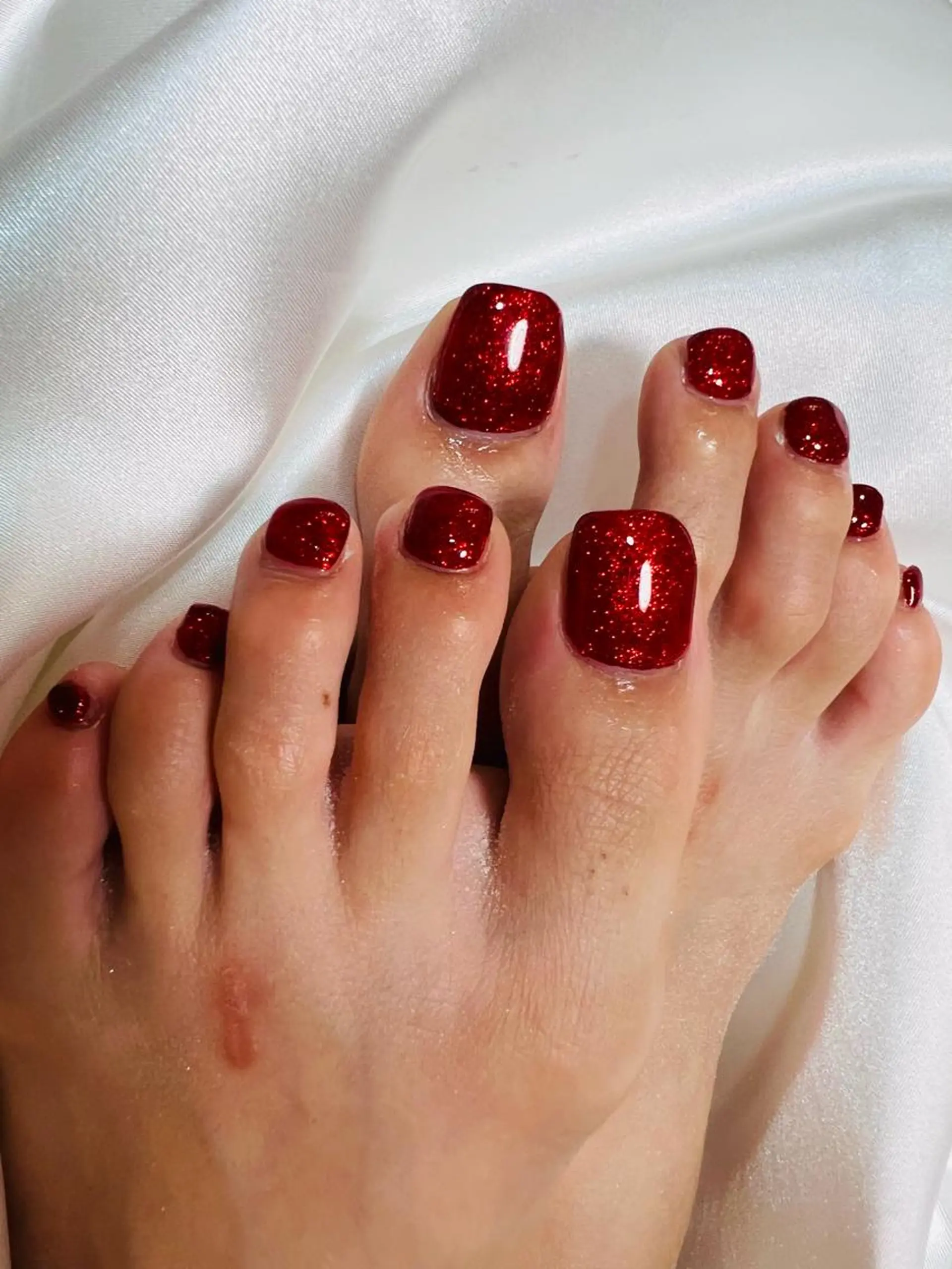 ネイル フットネイル ワンカラーネイル bijou nails所属・bijou nails 蓮のネイルデザイン