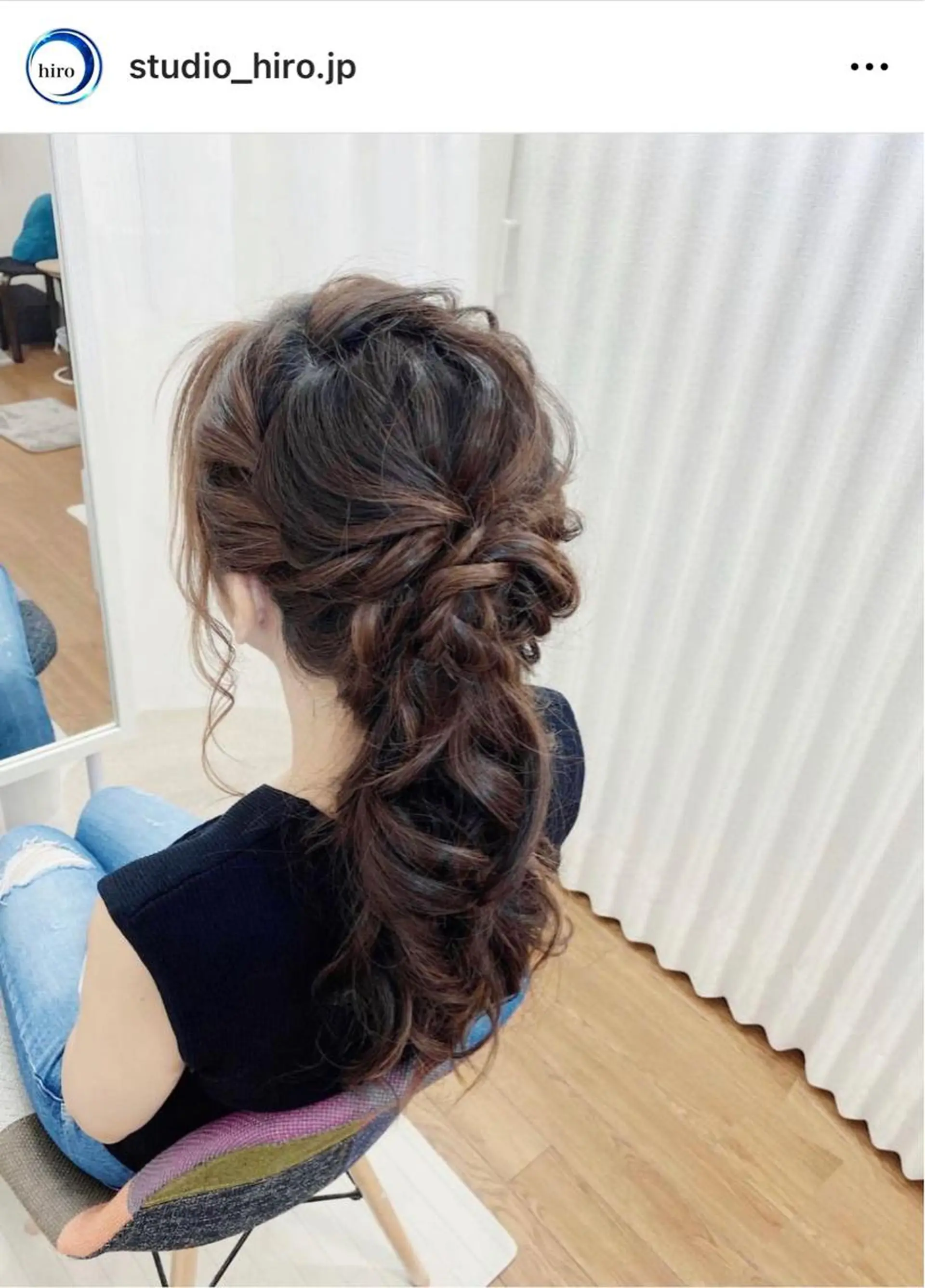 ロング ヘアセット 京都.祇園セットサロン:スタジオ ヒロ【Studio hiro】所属・ヒロ(hiro) •スタジオヒロのヘアスタイル