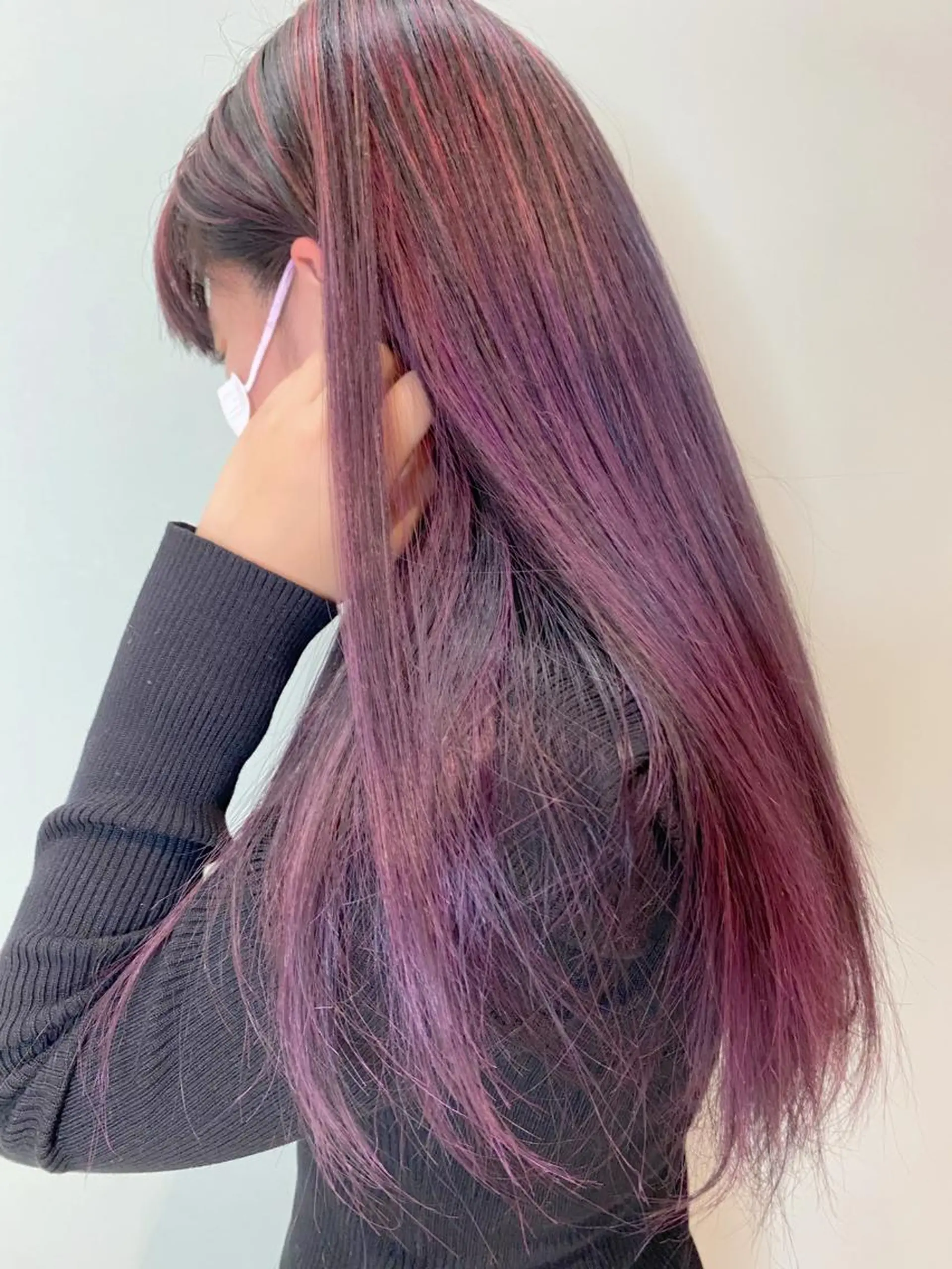 ロング カラー ブリーチ ハイライトカラー ハイライト matsuzawa mihoのヘアスタイル
