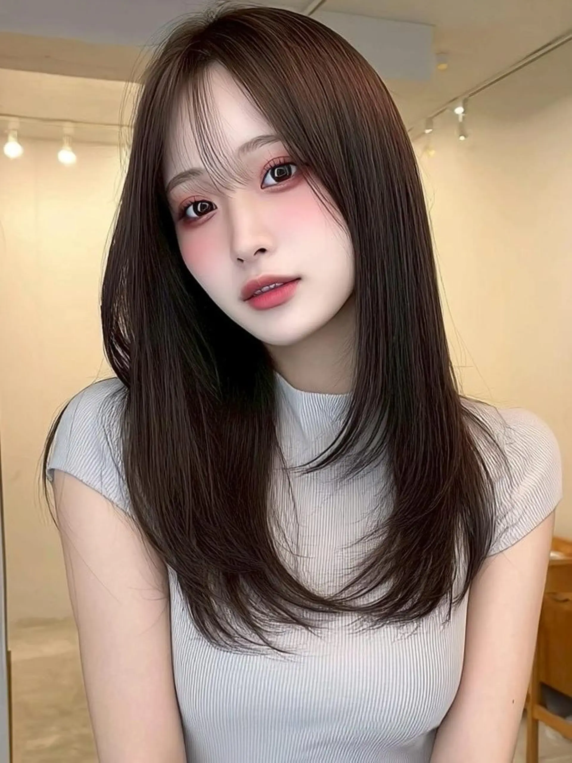 パーマ 切りっぱなしボブ ショートボブ ボブ 髪質改善 縮毛矯正 ✨髪質改善ストレート ✨/ミヤビのヘアスタイル