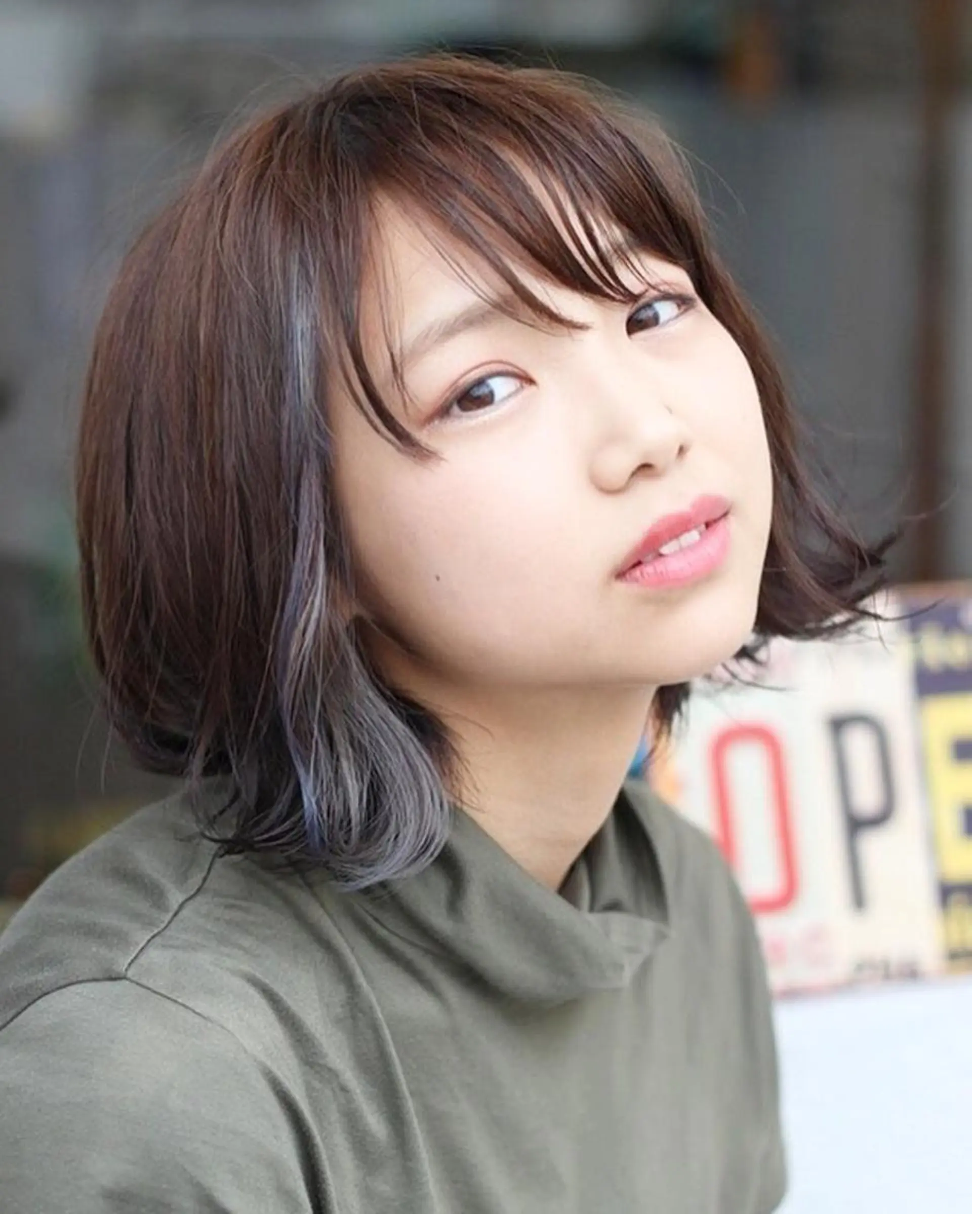 ショート ヘアカラー トリートメント 柴田 陽平のヘアスタイル