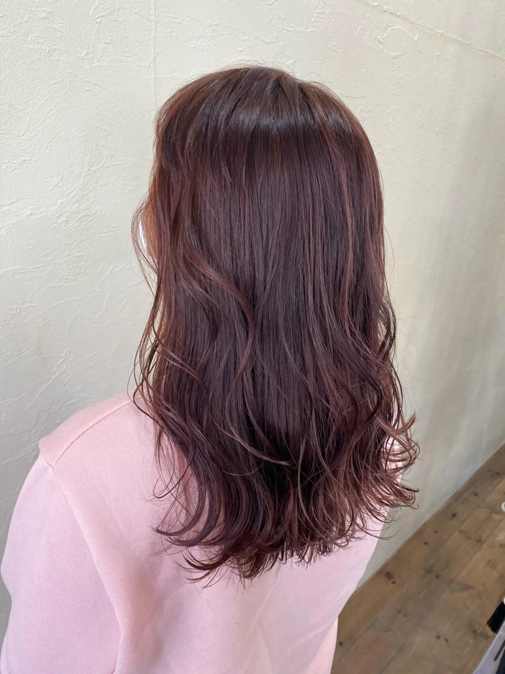 セミロング カラー ピンクカラー カット ヘアカラー トリートメント ENIF ヤマグチアツコのヘアスタイル