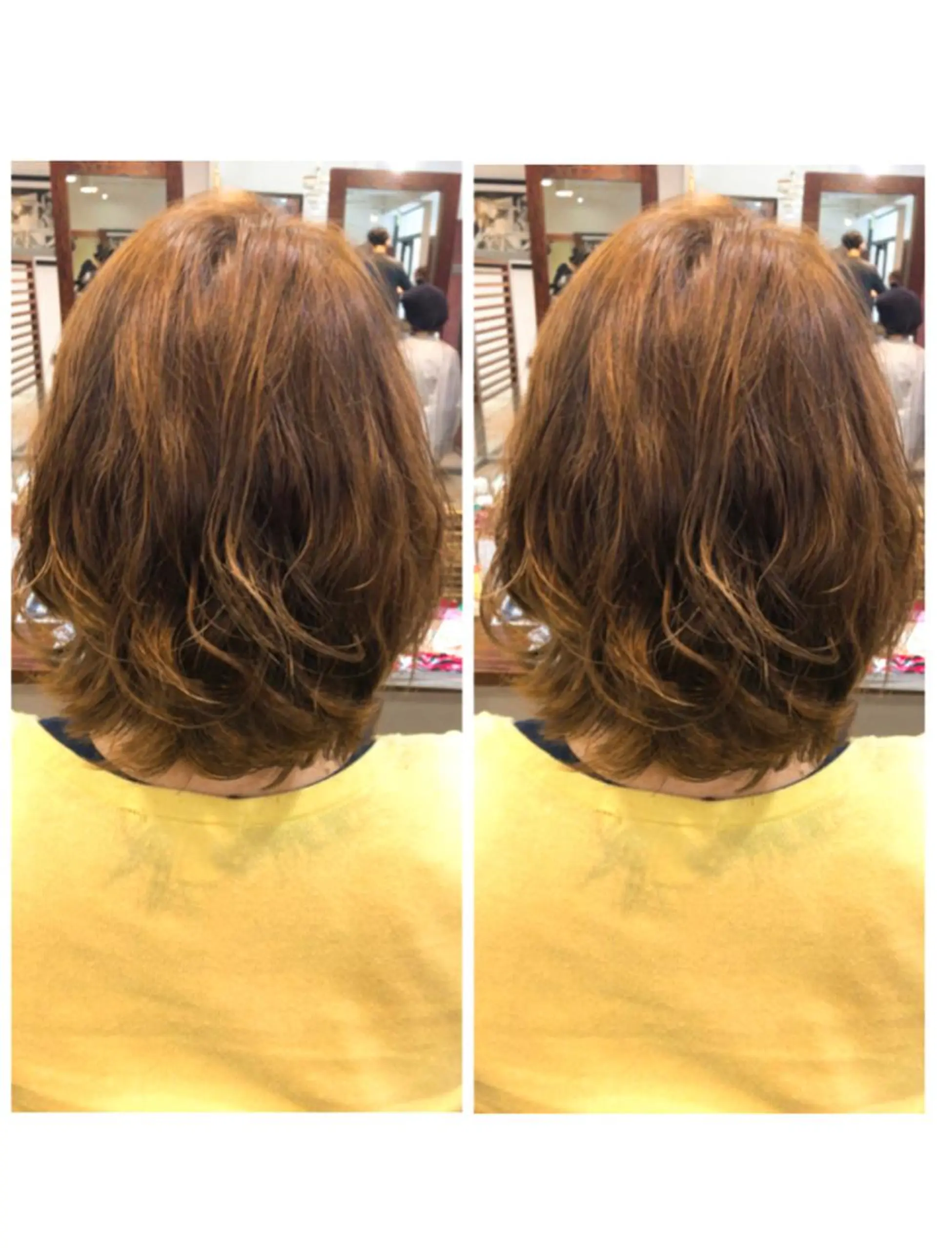 ミディアム パーマ カット パーマ 品田 真里のヘアスタイル