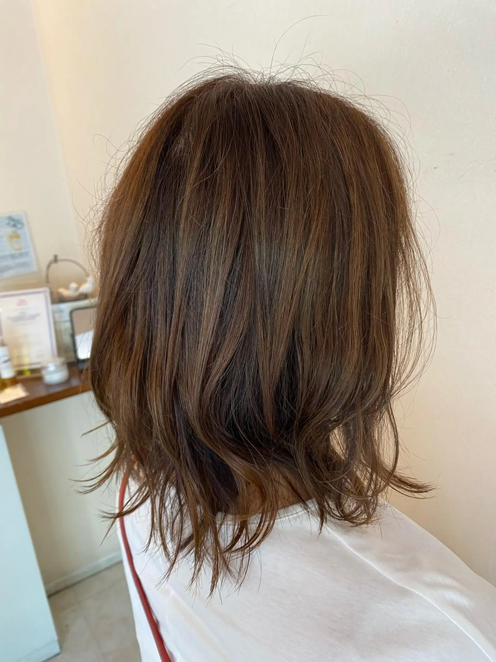 ミディアム 清水 有紗のヘアスタイル