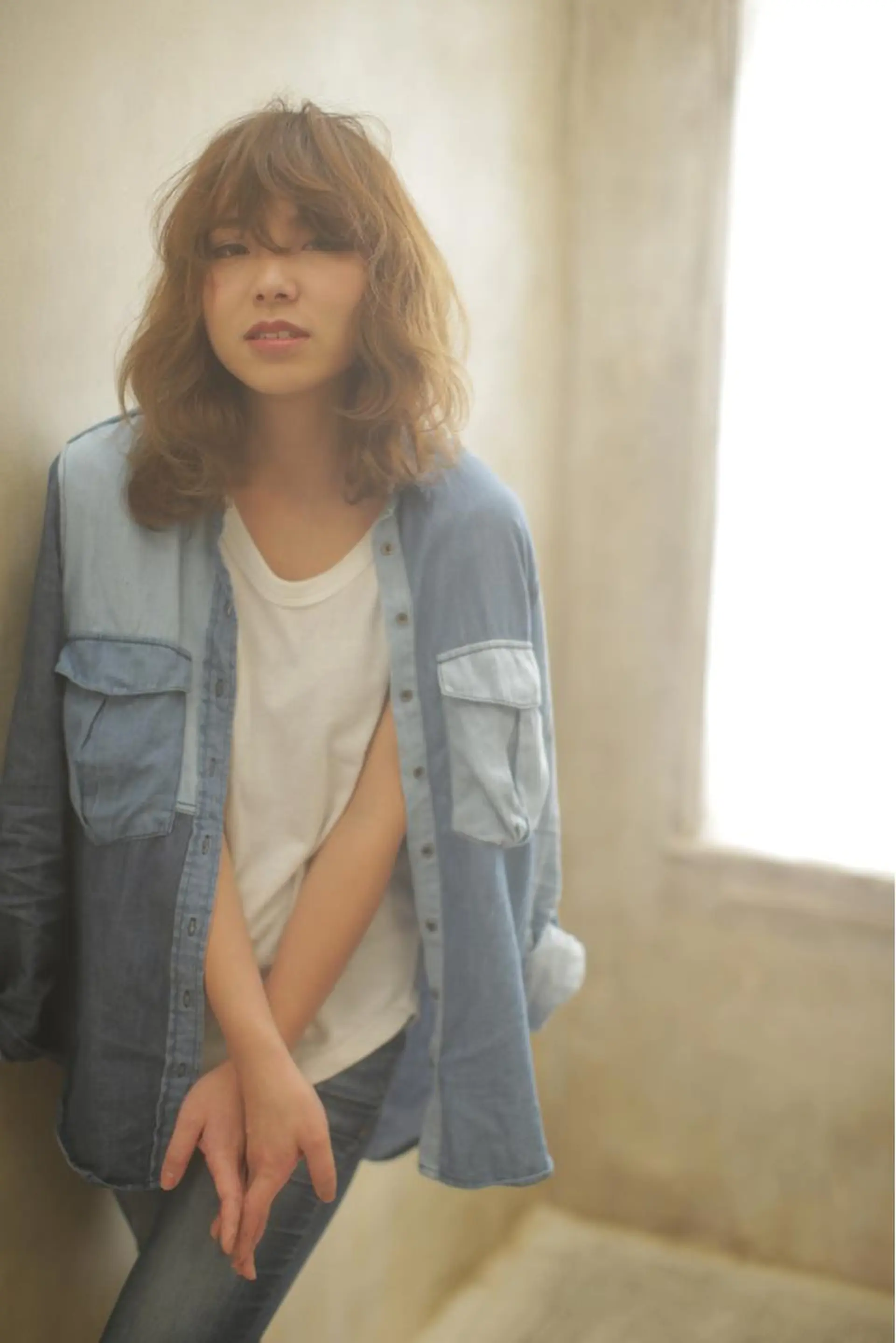 ショート ミディアム セミロング ロング カラー パーマ ヘアアレンジ marshu  梅田店所属・髪質改善 透明感×韓国風のヘアスタイル