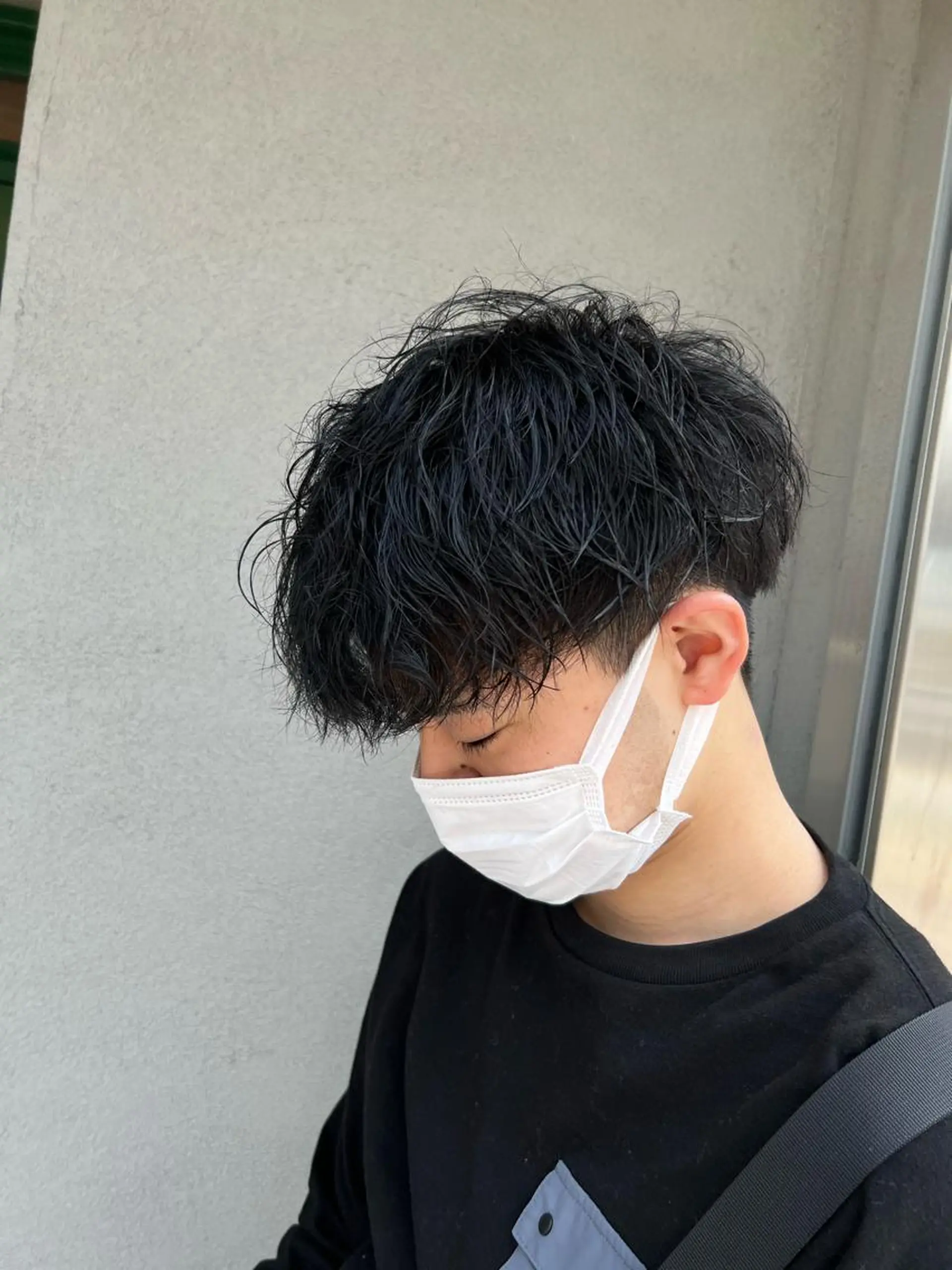 ショート パーマ メンズ メンズパーマ ツイストスパイラルパーマ スパイラルパーマ SHION men's permのヘアスタイル