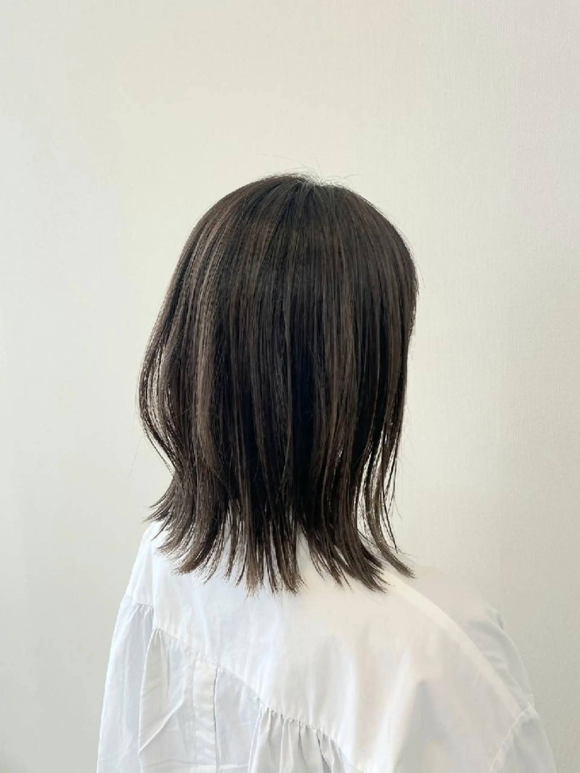 ミディアム カット 縮毛矯正 中川 秀明のヘアスタイル