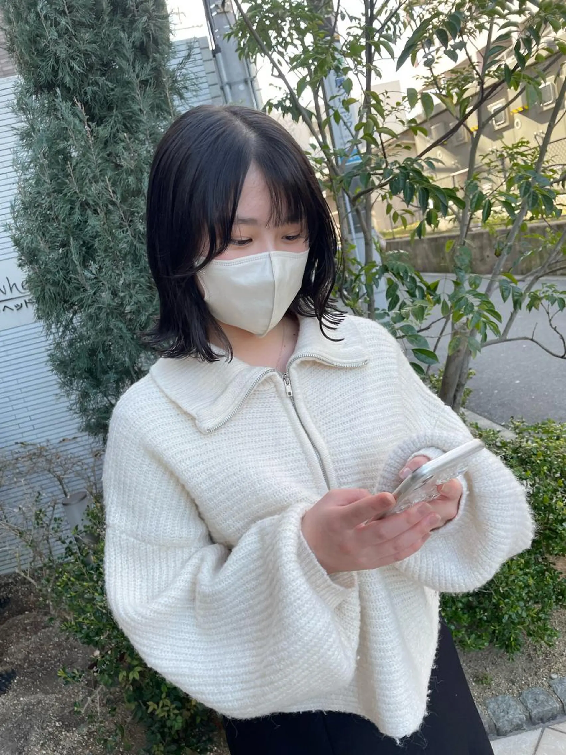 ミディアム 亀川蓮 Agu hairのヘアスタイル