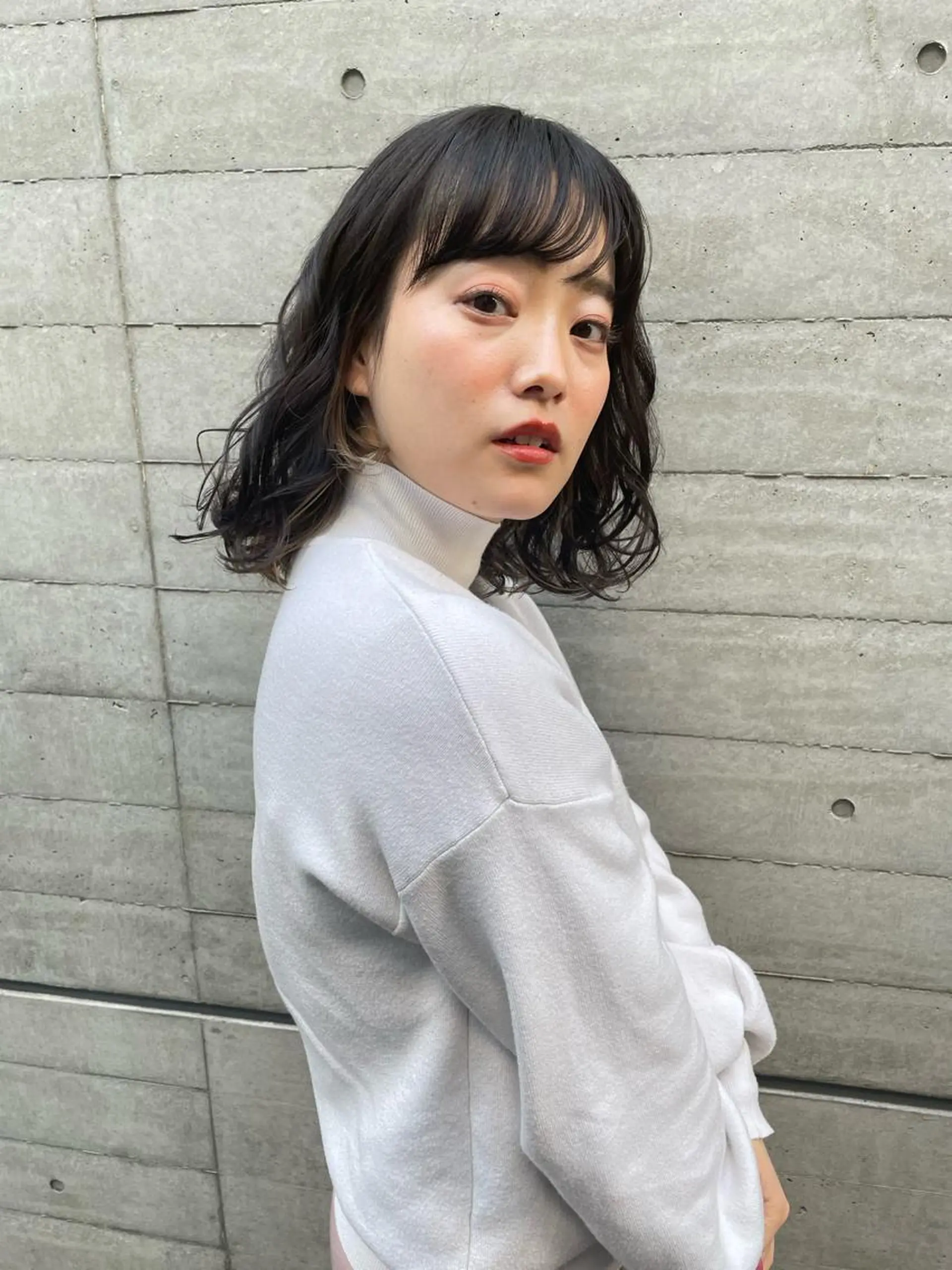 ミディアム カラー インナーカラー カット パーマ ツヤ美髪💐 髪質改善/高山愛来のヘアスタイル