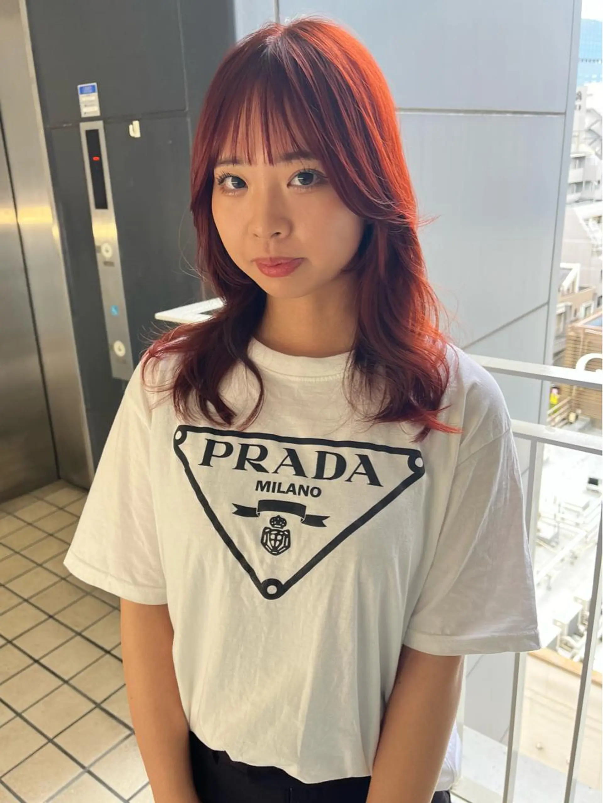ミディアム カラー ヘアアレンジ ミディアムパーマ ブリーチ ケアブリーチ デザインカラー ダブルカラー umu.［韓国ヘア /レイヤーカット］のヘアスタイル
