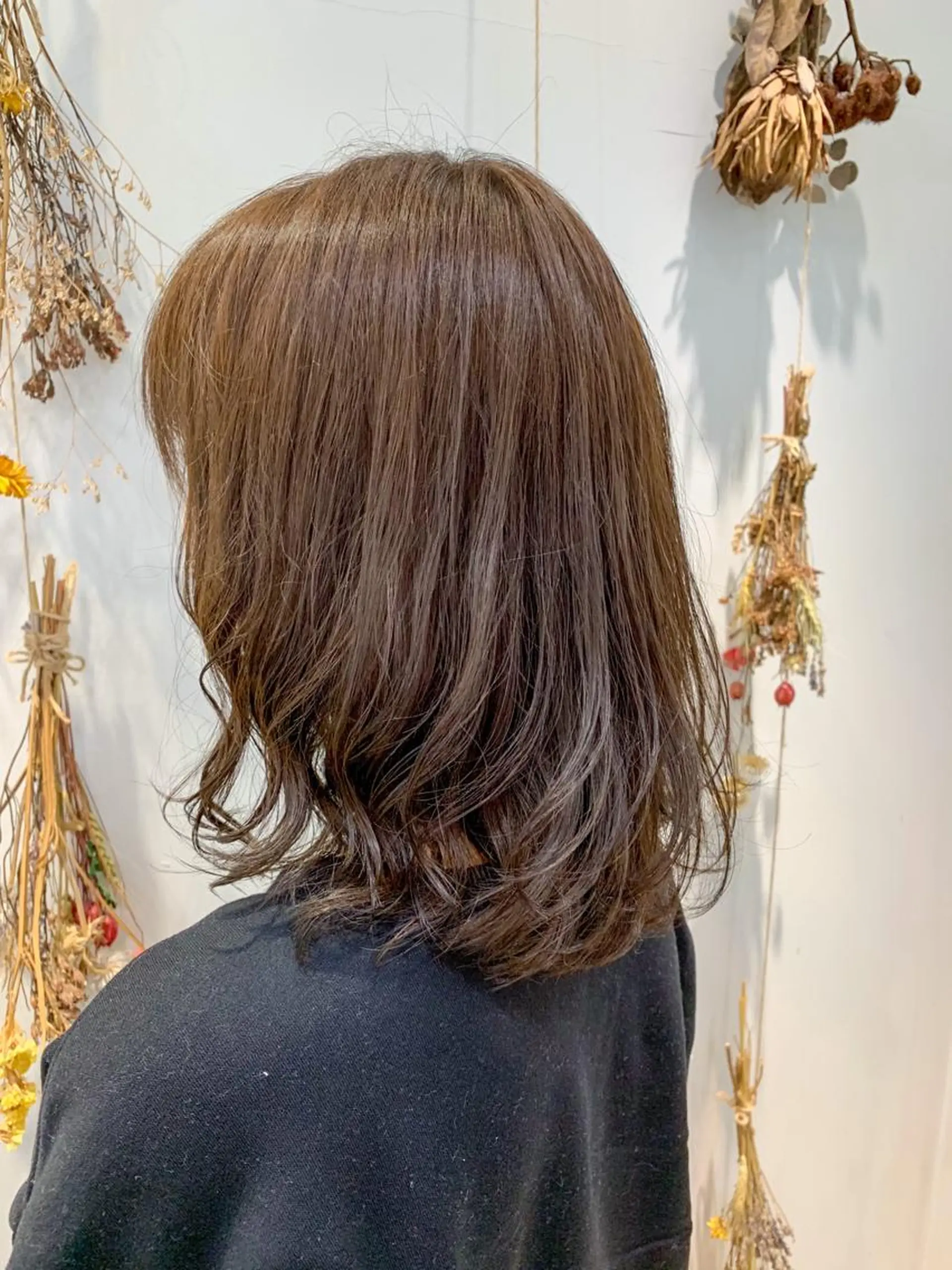 セミロング カラー パーマ 縮毛矯正/髪質改善 /韓国風　山川春輝のヘアスタイル